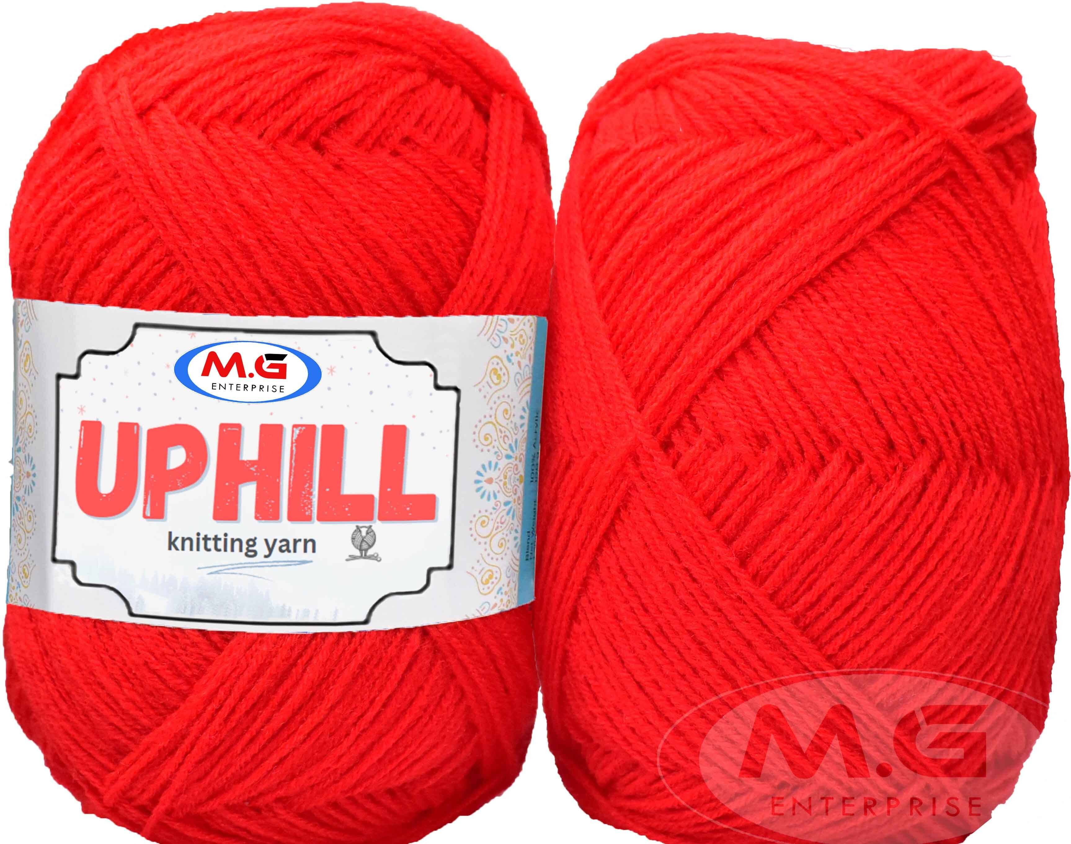     			Uphill  Candy Red 400 gms Wool  Hand knitting wool- Art-AFJD