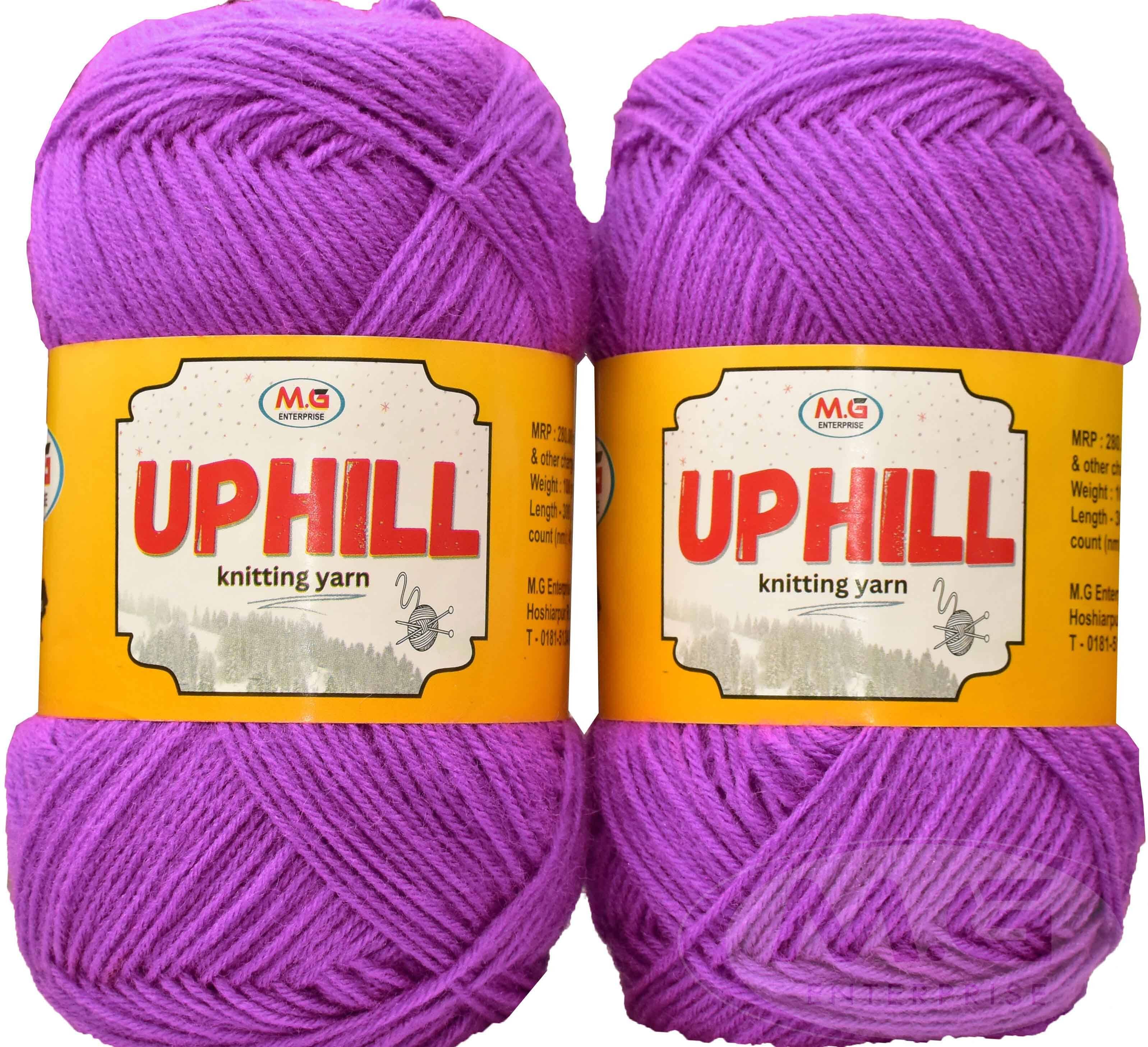     			Uphill  Purple 200 gms Wool  Hand knitting wool- Art-AFAB