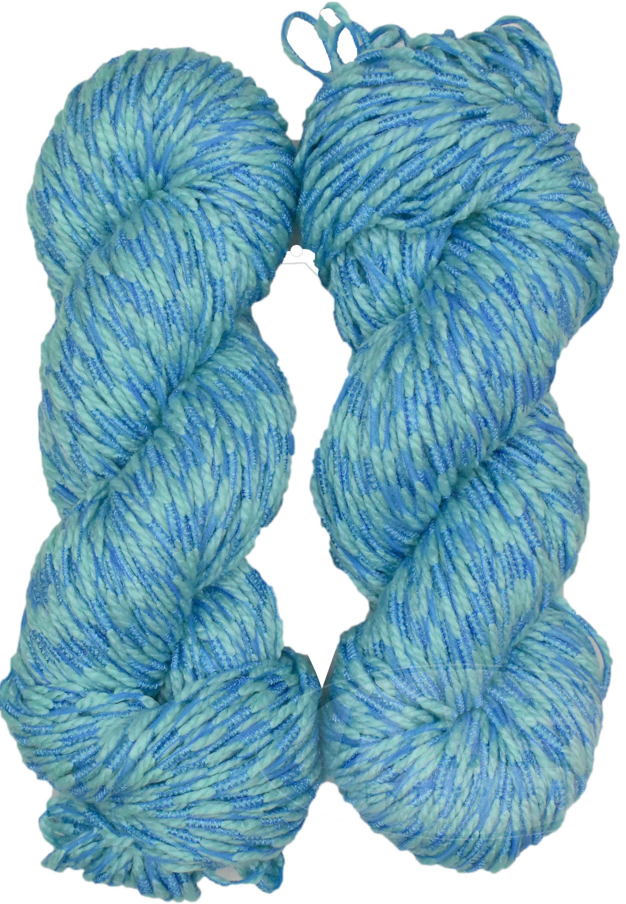     			VARDHMAN Fantasy  Sky Blue 200 gms Wool Hank Hand knitting wool -IB Art-ADBC