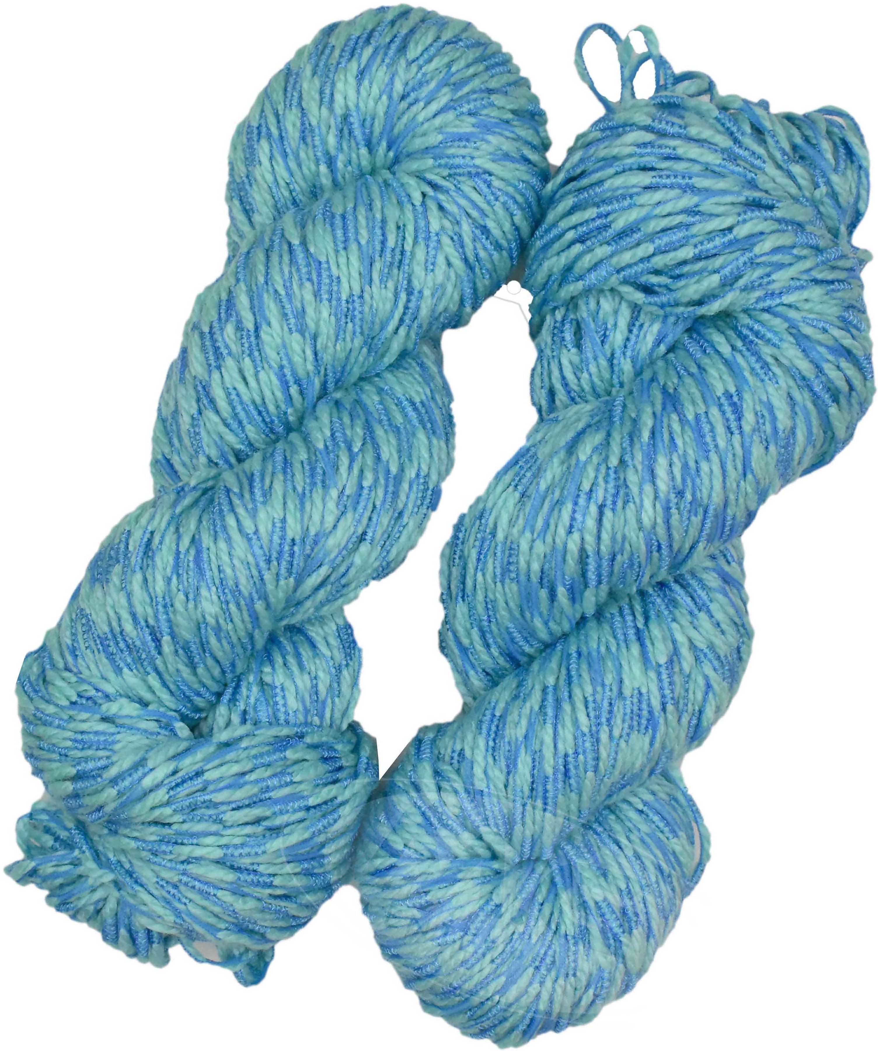     			VARDHMAN Fantasy  Sky Blue 300 gms Wool Hank Hand knitting wool -IB Art-ADBC