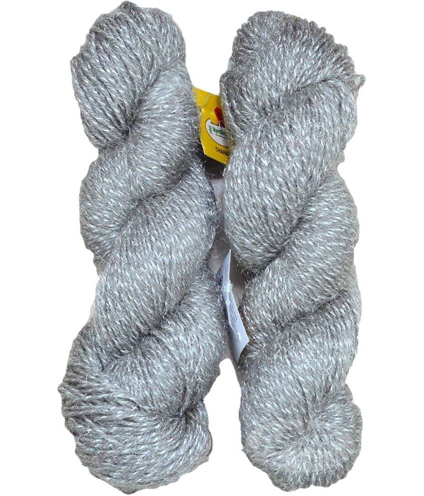     			Vardhman Charming K/K Steel Grey (200 gm)  Wool Hank Hand wool ART - BDD
