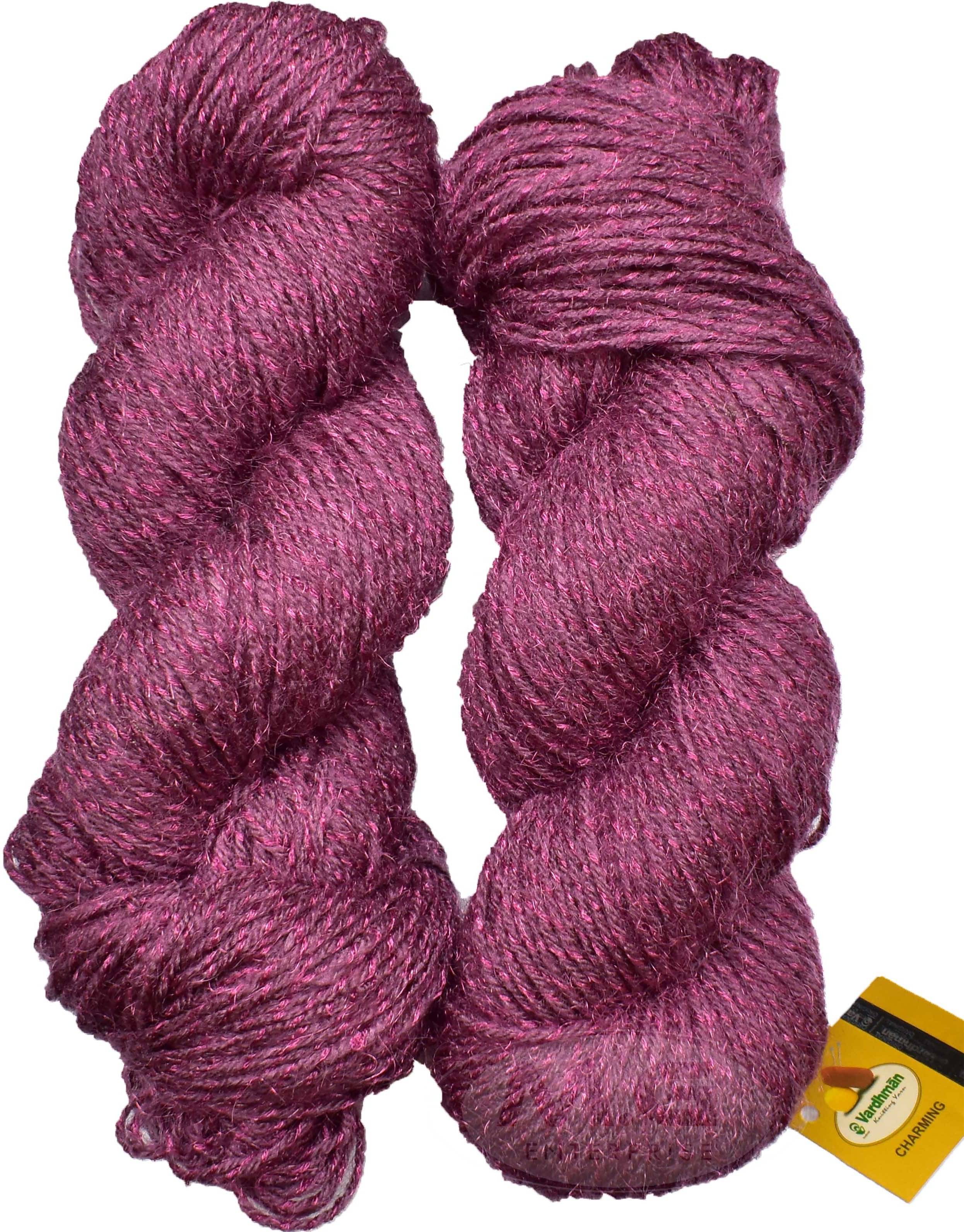     			Vardhman Charming SM Deep Salmon (200 gm)  Wool Hank Hand knitting wool