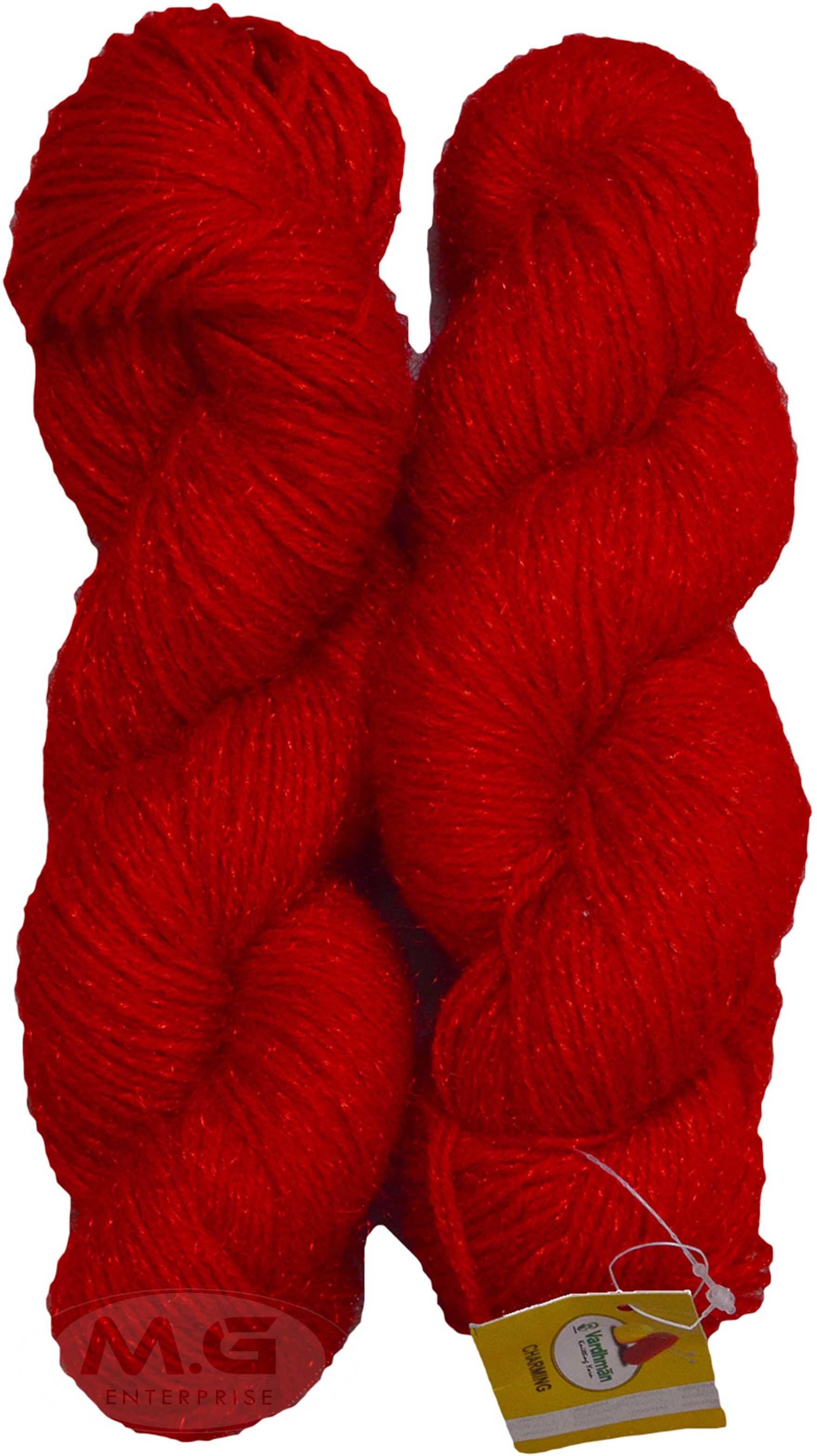     			Vardhman Charming SM Red (300 gm)  Wool Hank Hand knitting wool