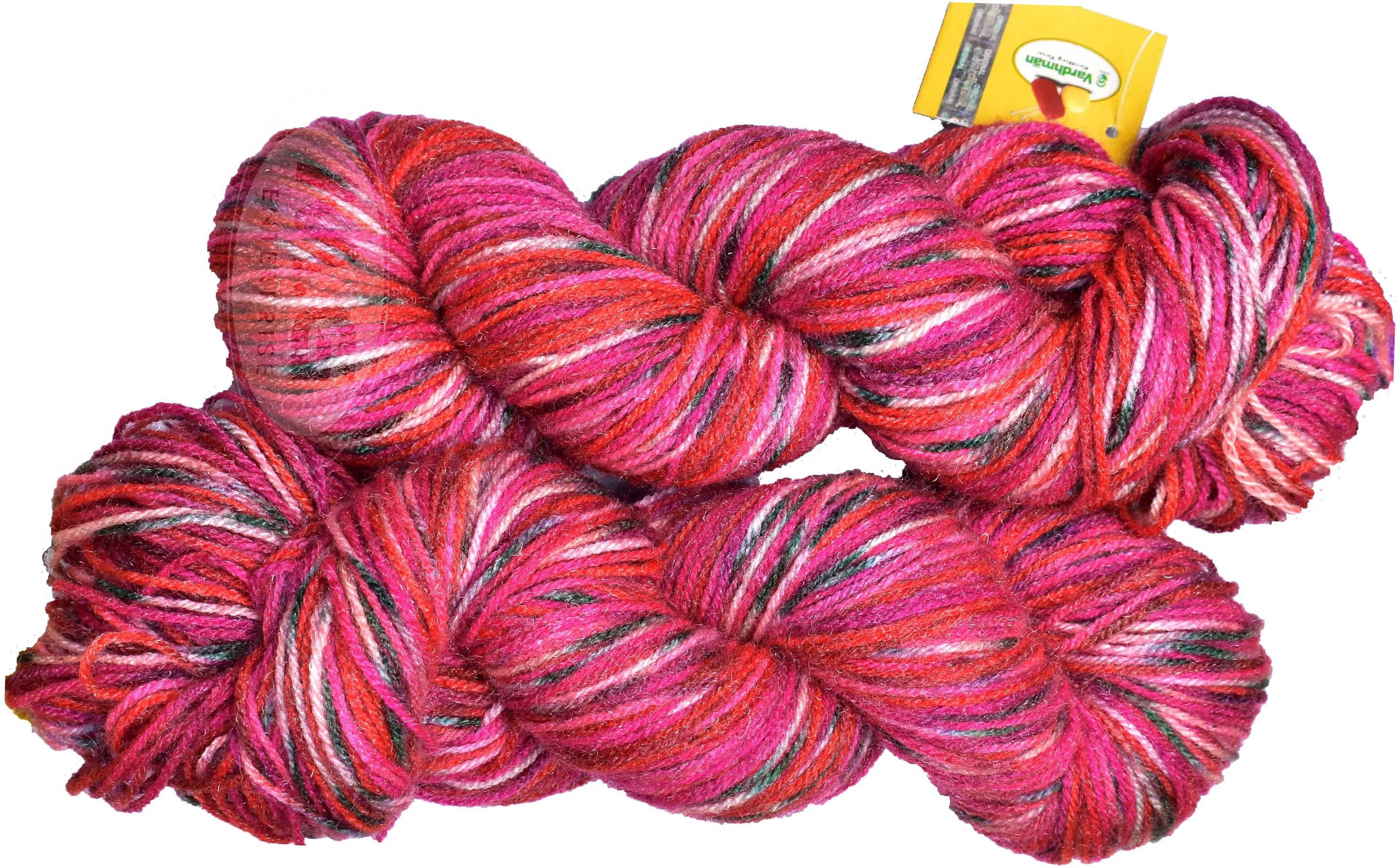     			Vardhman Fashionist K_K Cherry Blossom (300 gm)  Wool Hank Hand wool ART - BGB