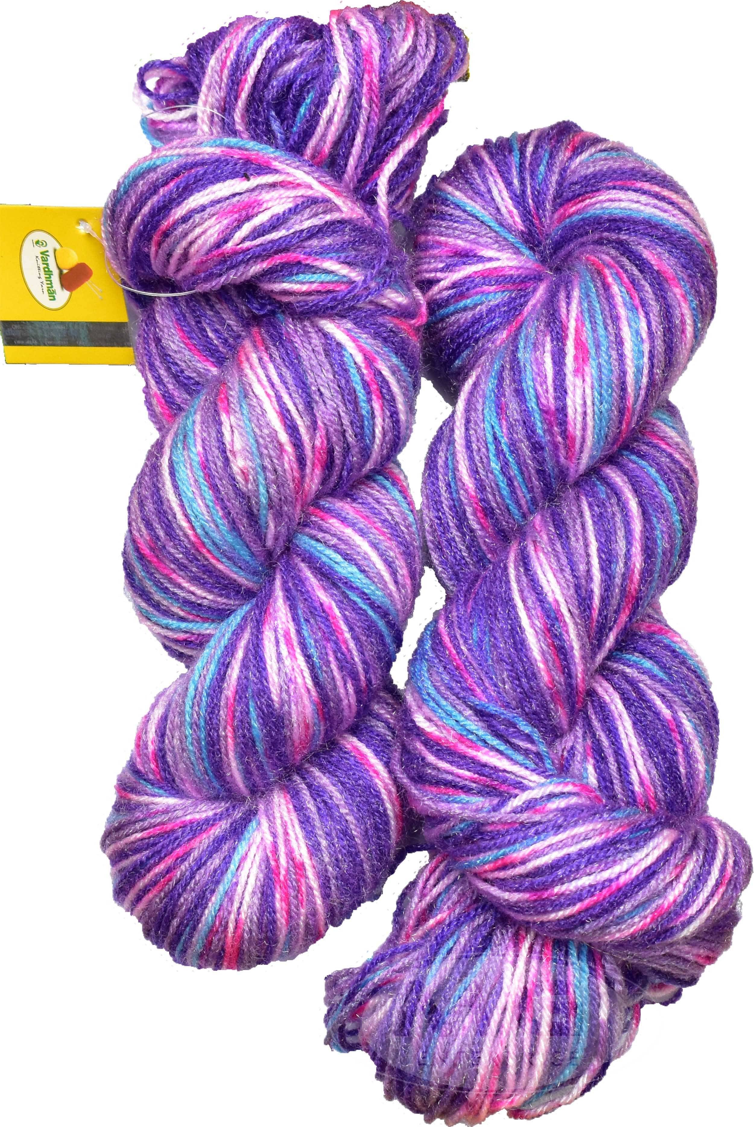     			Vardhman Fashionist K_K Purple Lily (200 gm)  Wool Hank Hand wool ART - BFG