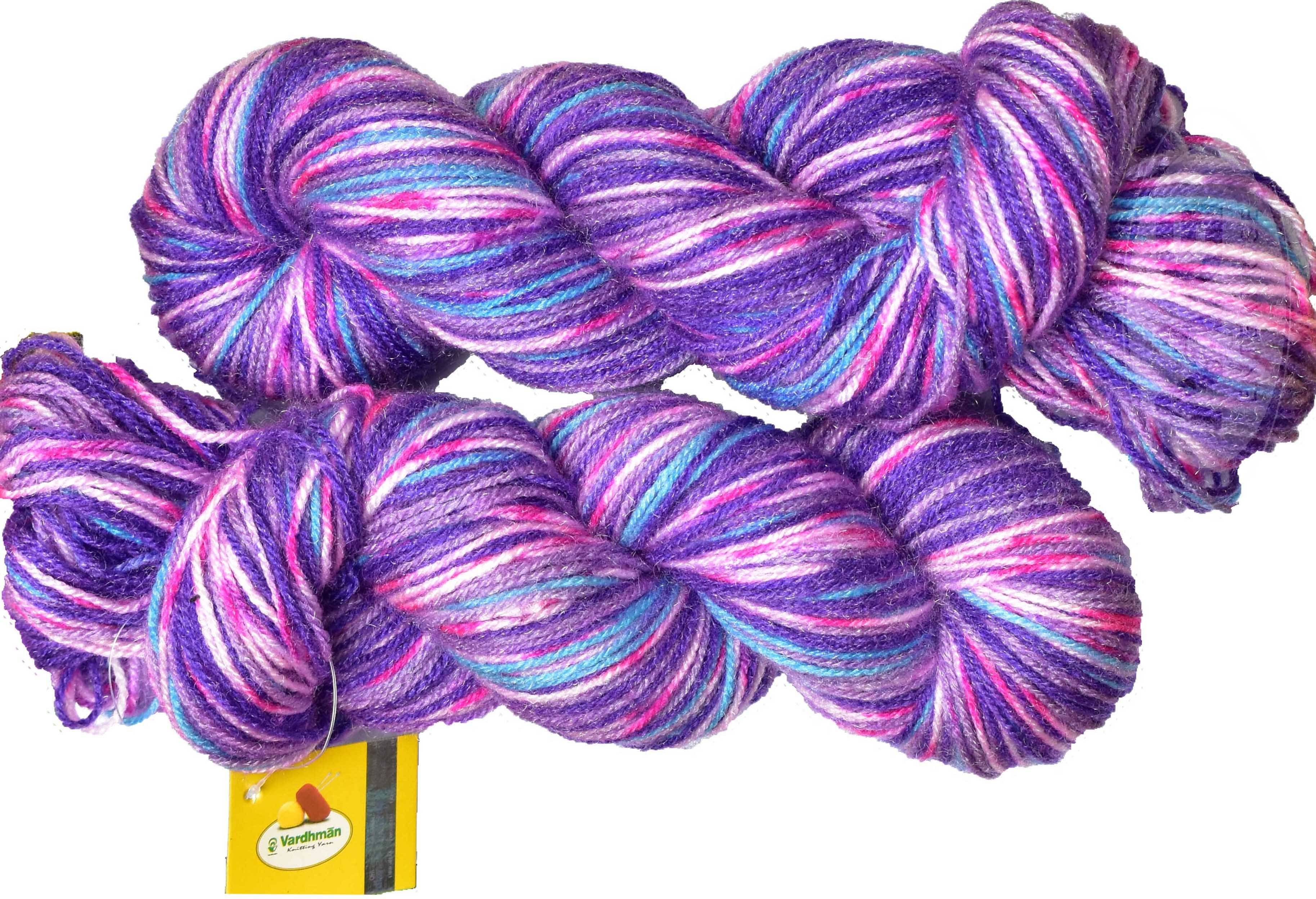     			Vardhman Fashionist K_K Purple Lily (300 gm)  Wool Hank Hand wool ART - BFG