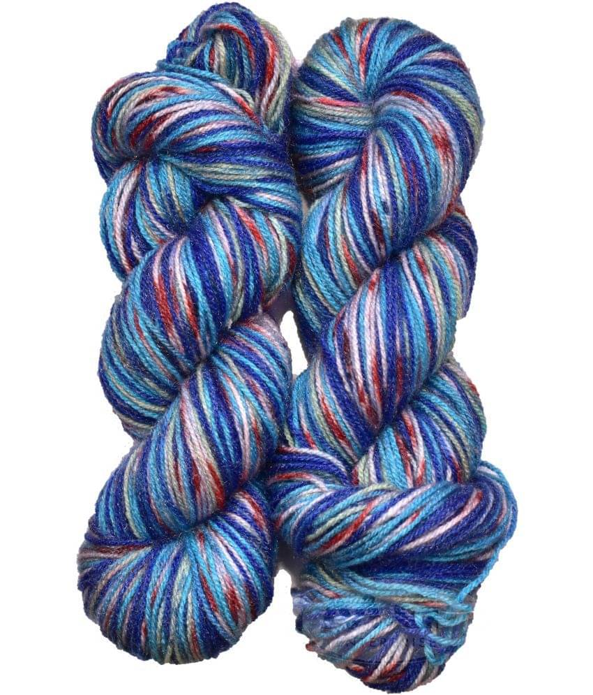     			Vardhman Fashionist MG Azul (300 gm)  Wool Hank Hand knitting wool