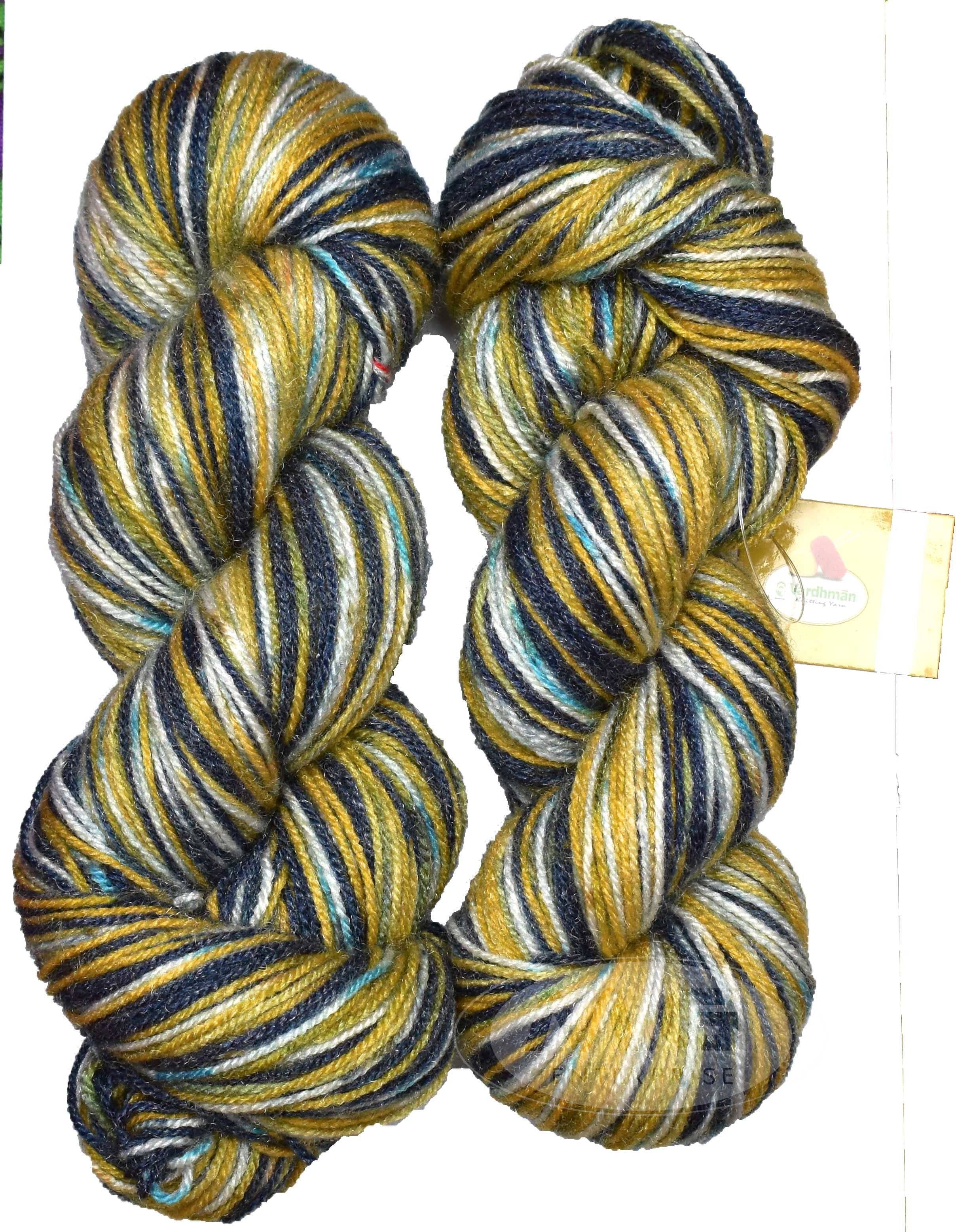 Vardhman Fashionist MG Blue Stone (400 gm)  Wool Hank Hand knitting wool