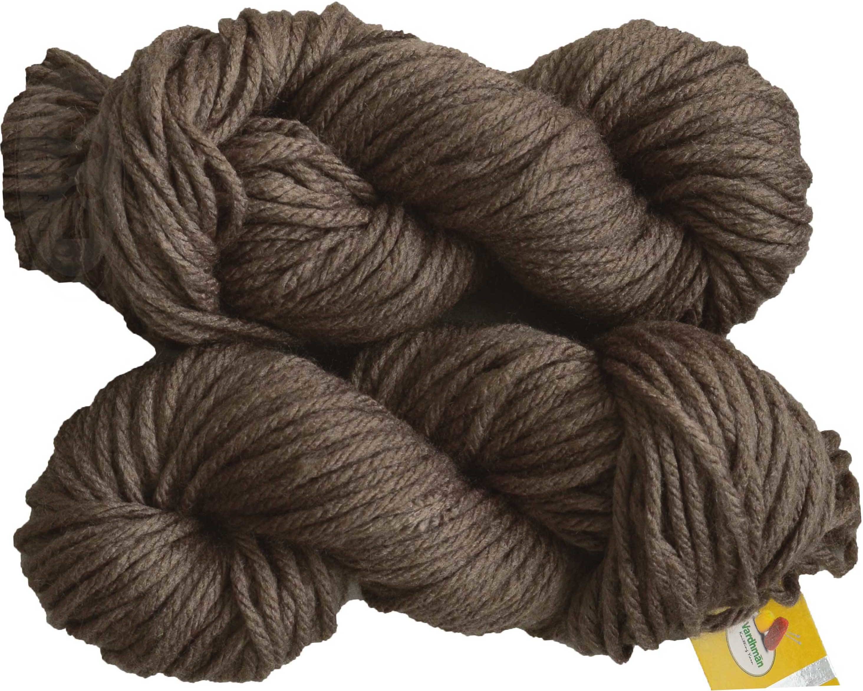     			Vardhman Knitting Yarn Thick Chunky Wool, Brown 400 gm K_K ART- CJI