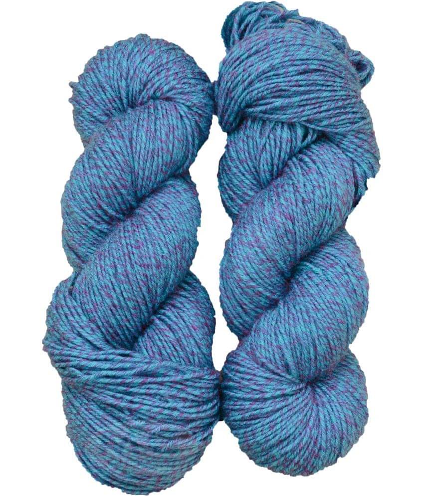     			Vardhman MG Fusion  Blue (400 gm)  Wool Hank Hand knitting wool