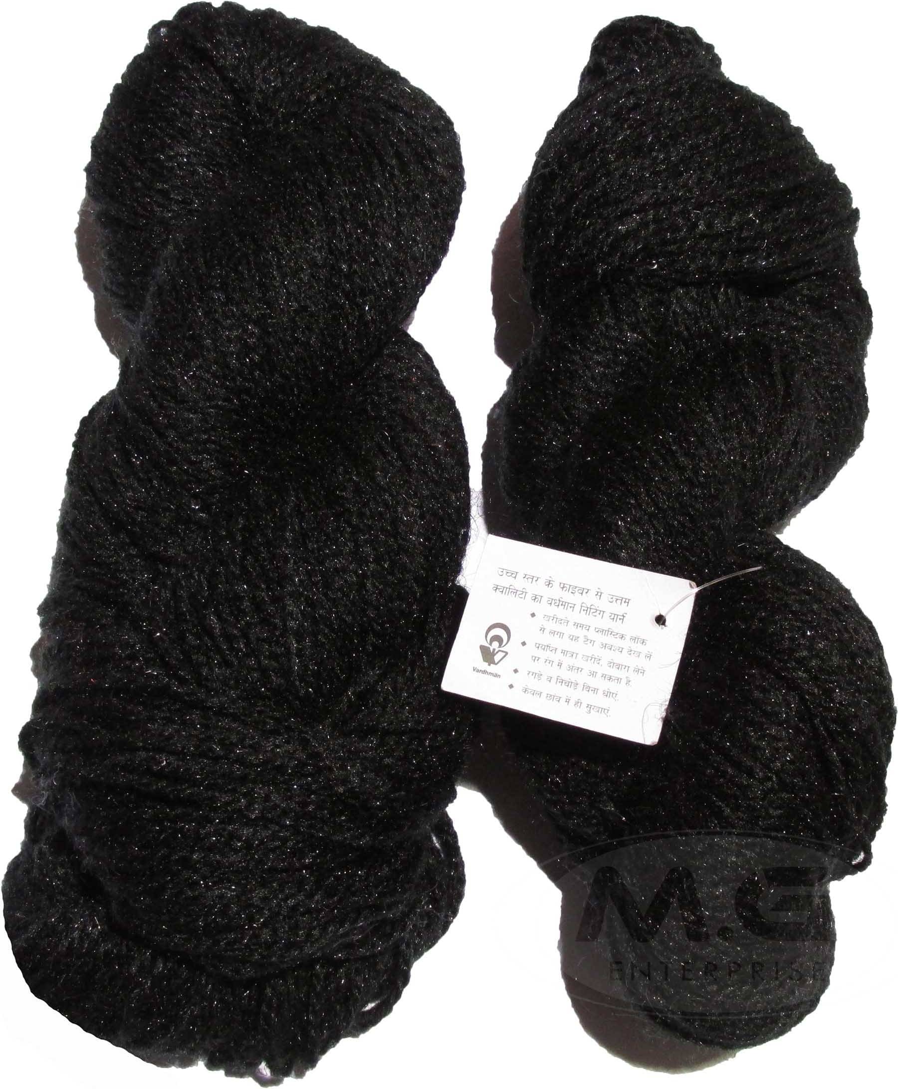     			Vardhman Rabit Excel Black (200 gm)  Wool Hank Hand knitting wool Art-FBE