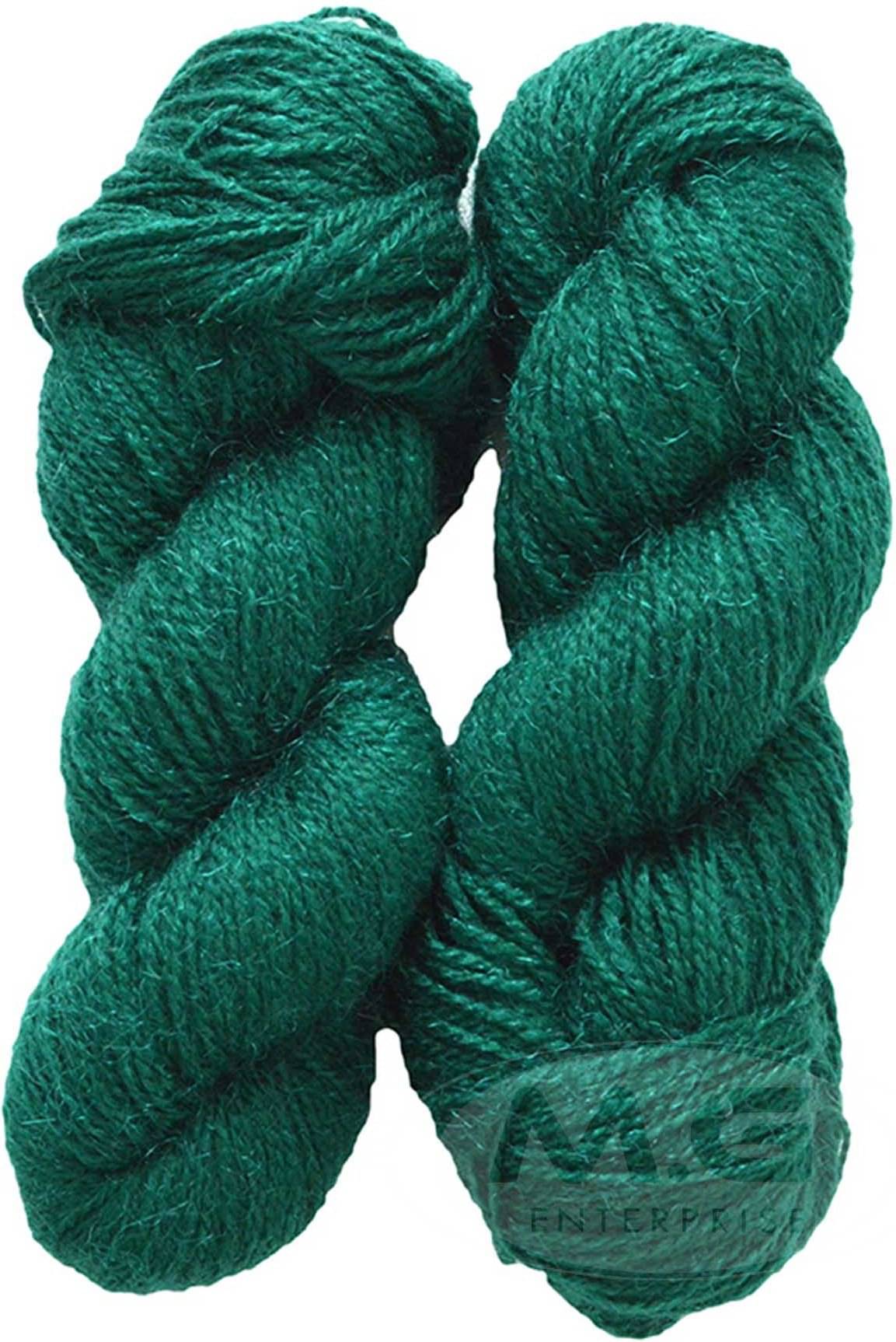     			Vardhman Rabit Excel Dark Green (200 gm)  Wool Hank Hand knitting wool