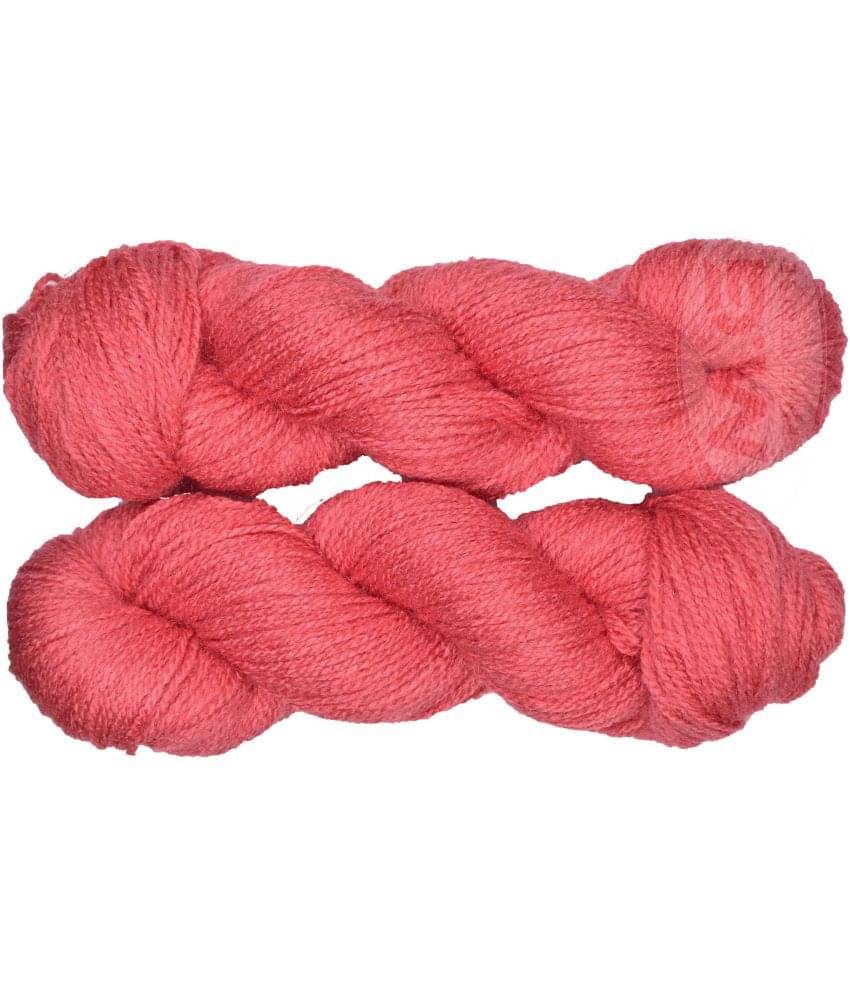     			Vardhman Rabit Excel Gajri (300 gm)  Wool Hank Hand knitting wool Art-FBI