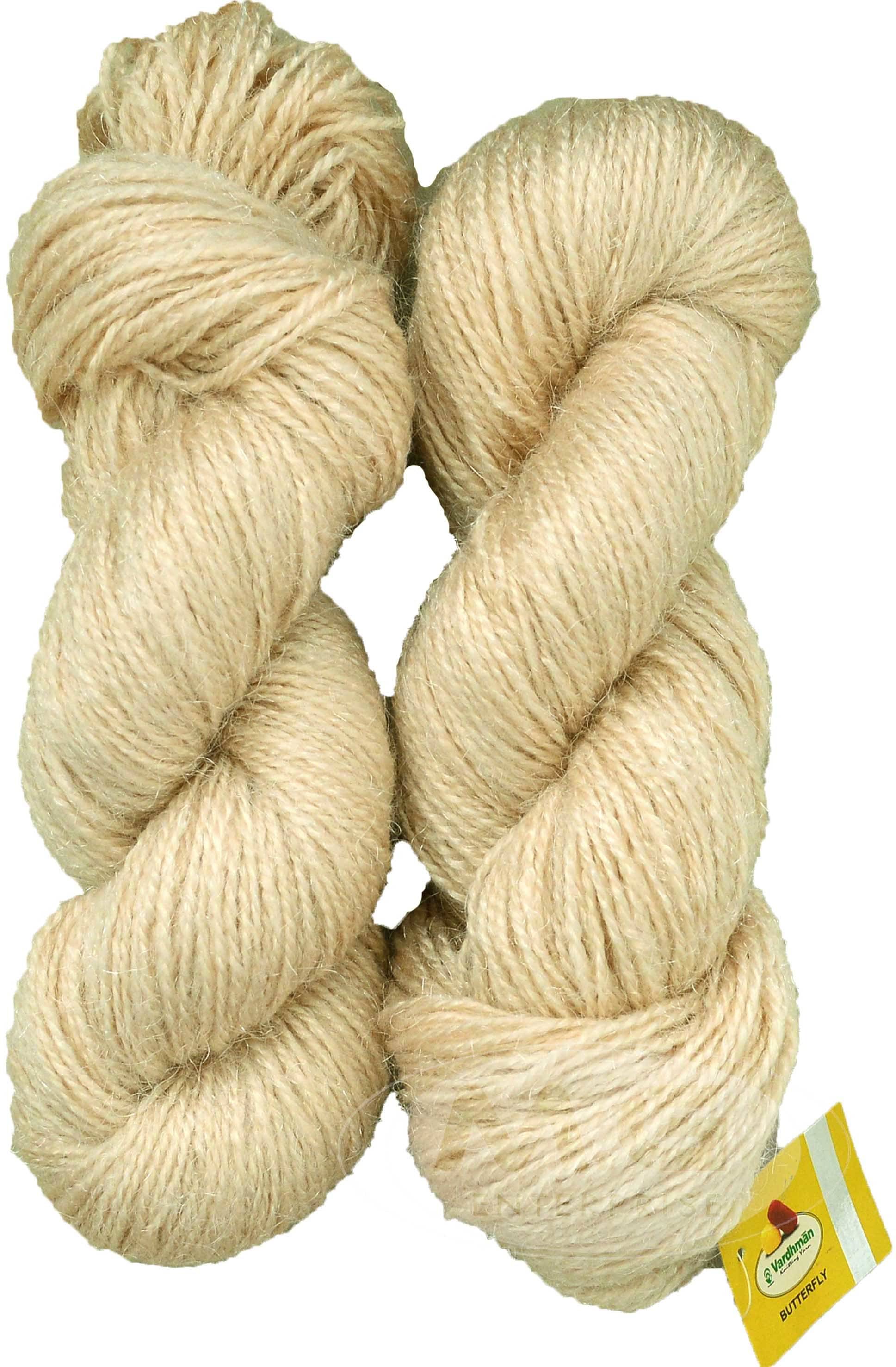     			Vardhman Rabit Excel Light Skin (200 gm)  Wool Hank Hand knitting wool Art-FCJ