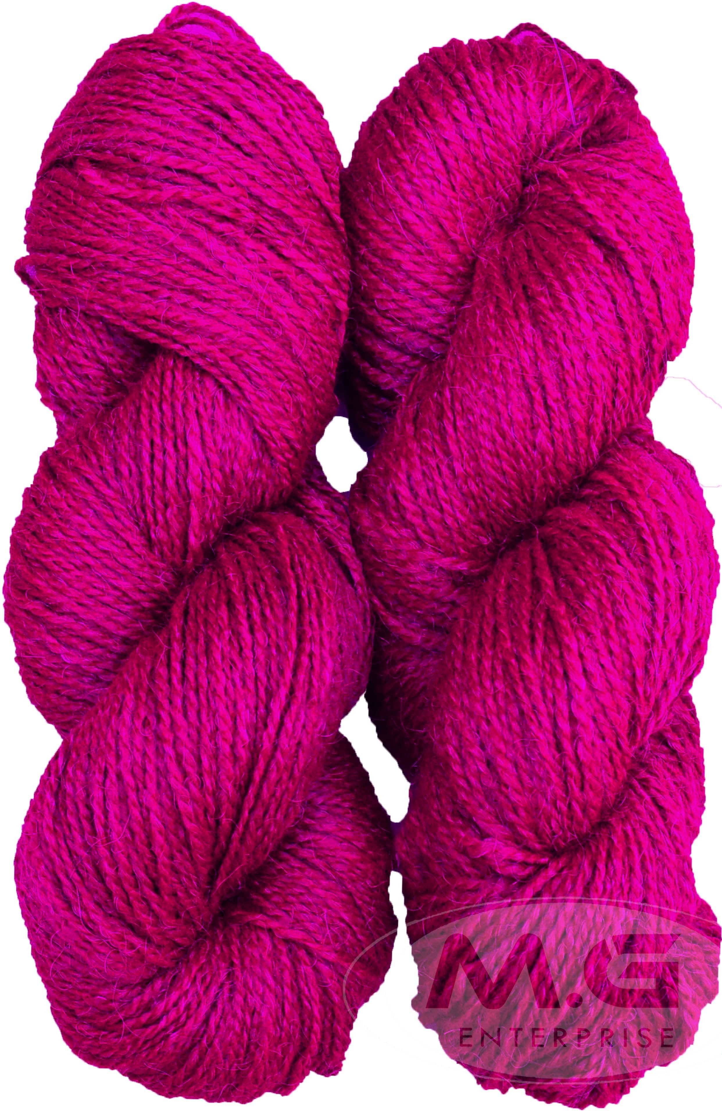     			Vardhman Rabit Excel Magenta (200 gm)  Wool Hank Hand knitting wool Art-FDD