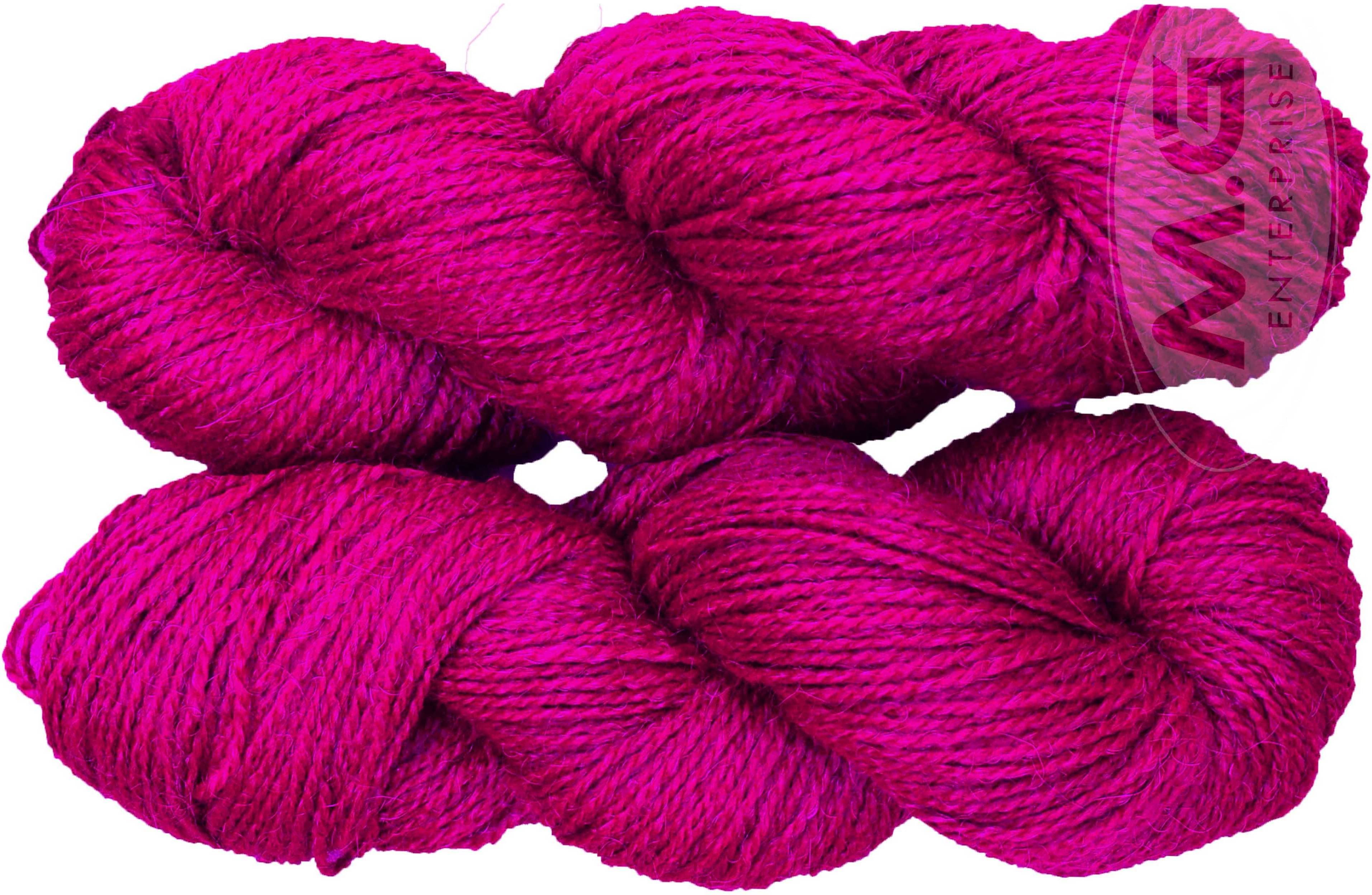    			Vardhman Rabit Excel Magenta (300 gm)  Wool Hank Hand knitting wool Art-FDD