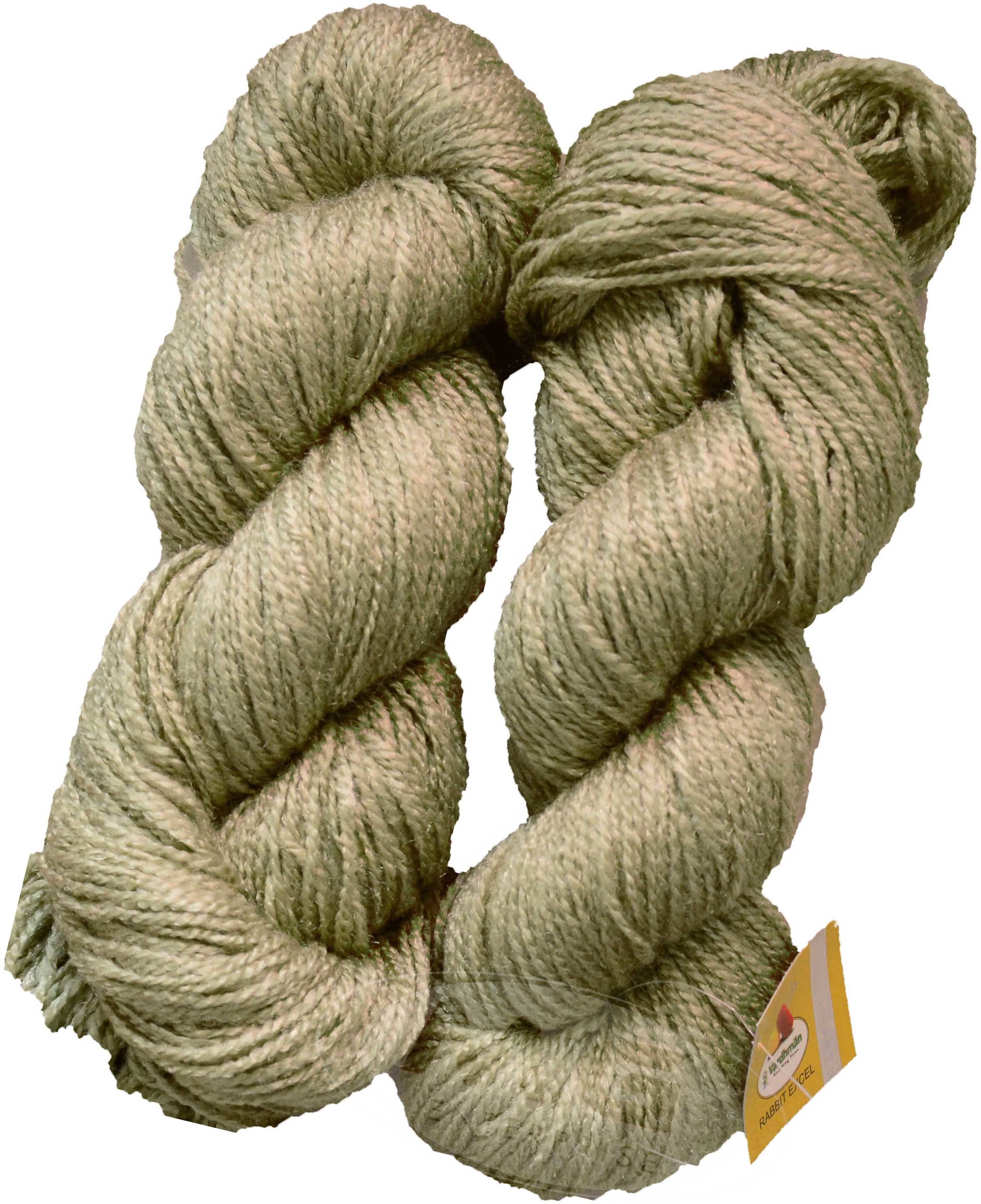     			Vardhman Rabit Excel Pista (400 gm)  Wool Hank Hand knitting wool Art-FCC