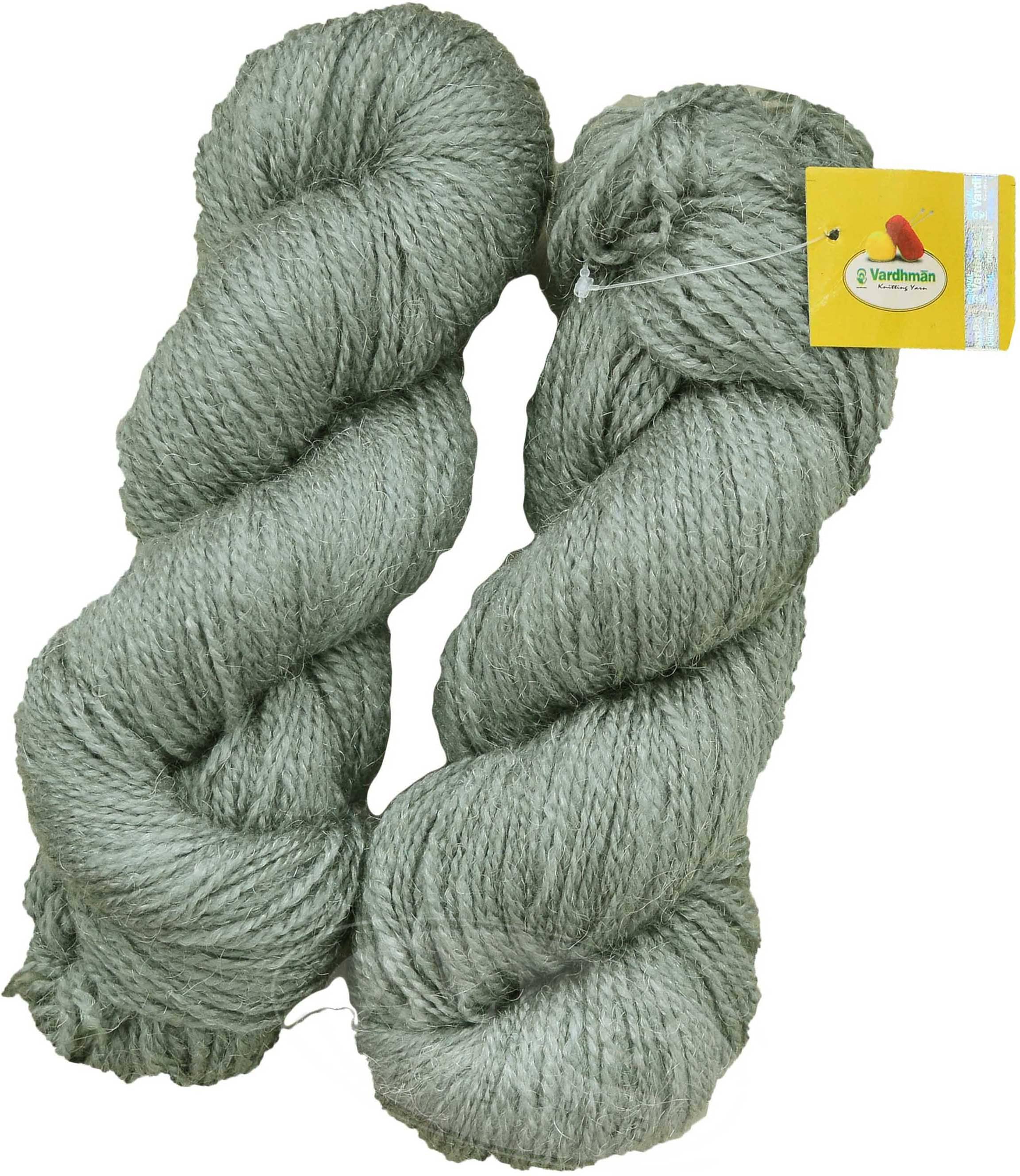     			Vardhman Rabit Excel Steel Grey (400 gm)  Wool Hank Hand knitting wool Art-FCF