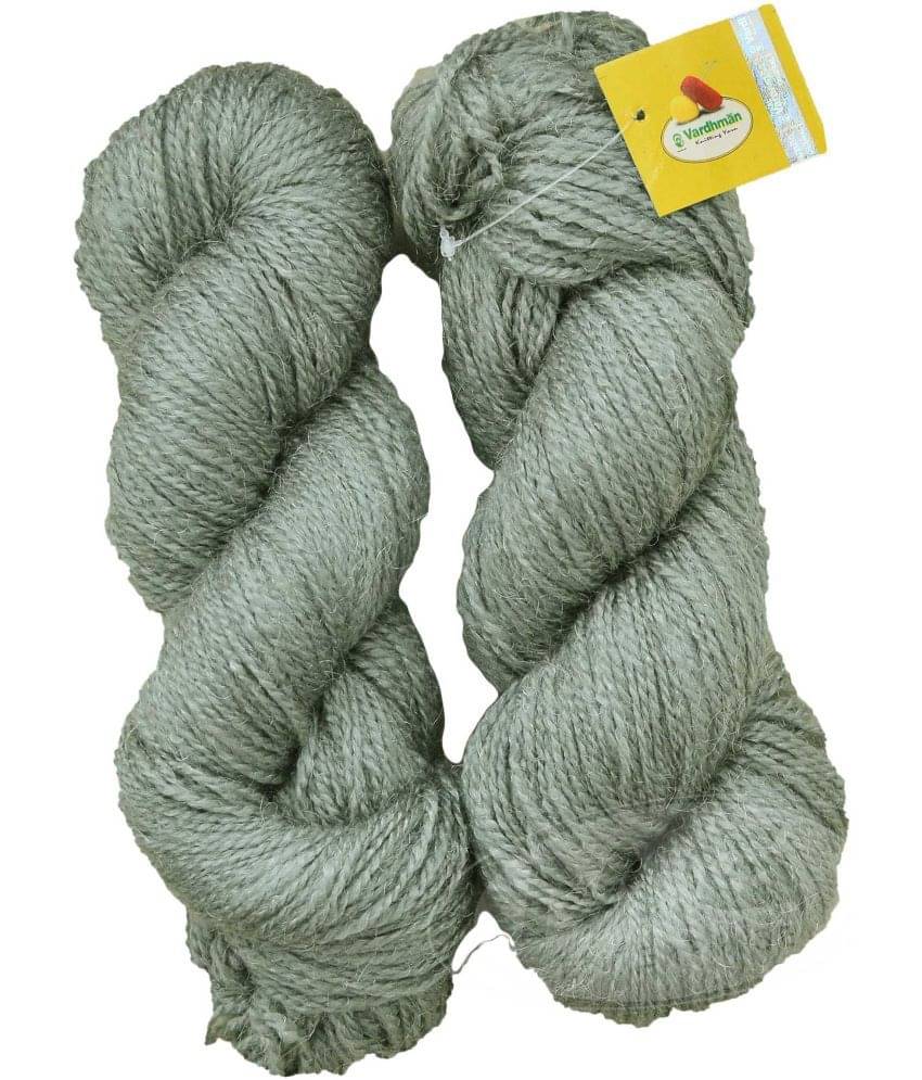     			Vardhman Rabit Excel Steel Grey (500 gm)  Wool Hank Hand knitting wool Art-FCF