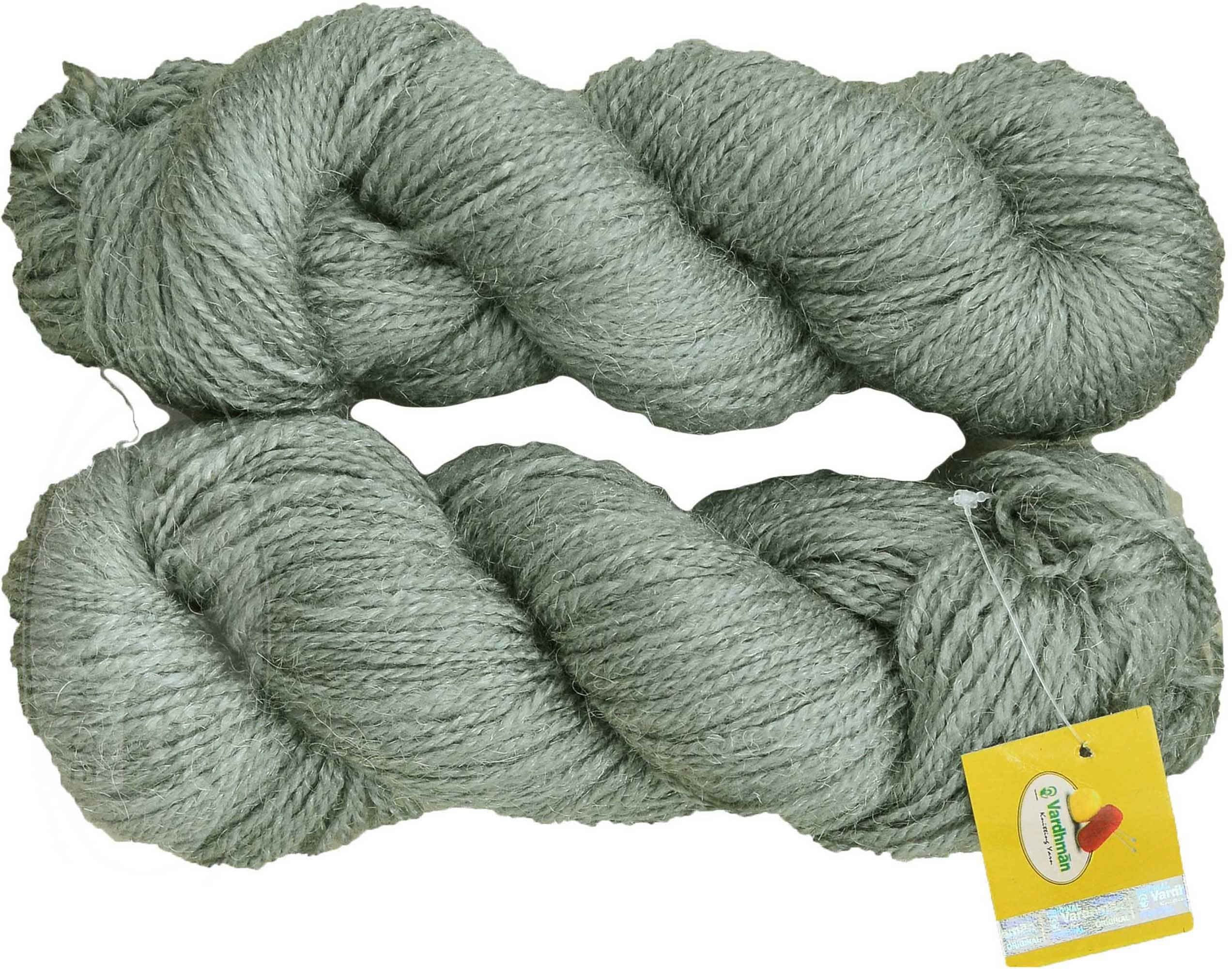     			Vardhman Rabit Excel Steel Grey (300 gm)  Wool Hank Hand knitting wool Art-FCF
