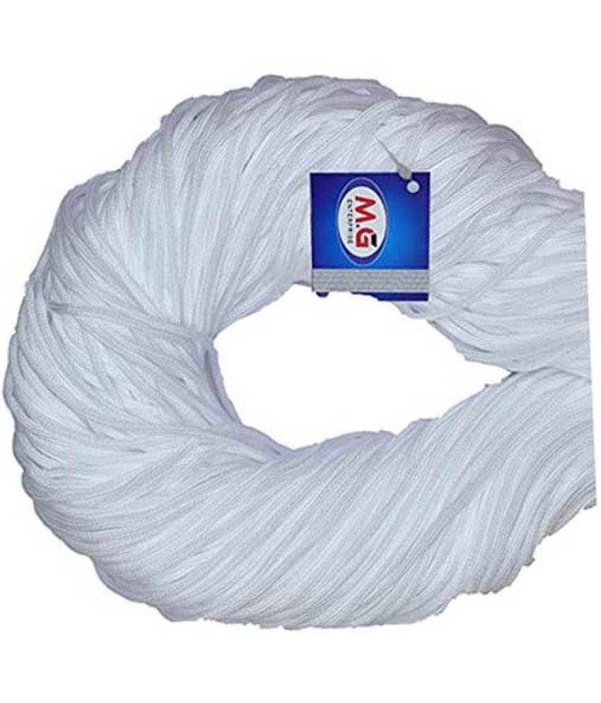     			White 30 mtr  Braided Cord Thread Nylon knot Rope sturdy cording- Art-ABDG