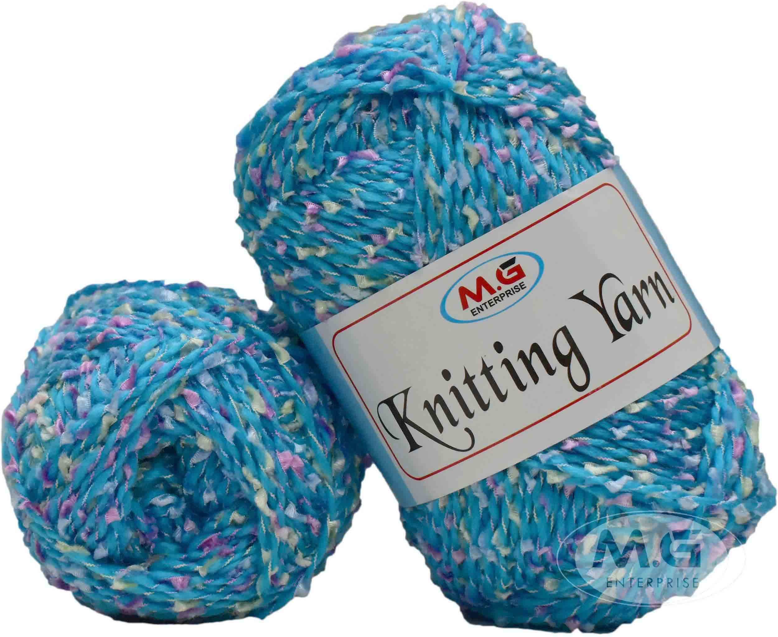 Yarn Mala Ball  Azure 200 gms Wool Hank Hand knitting wool- Art-ADAC
