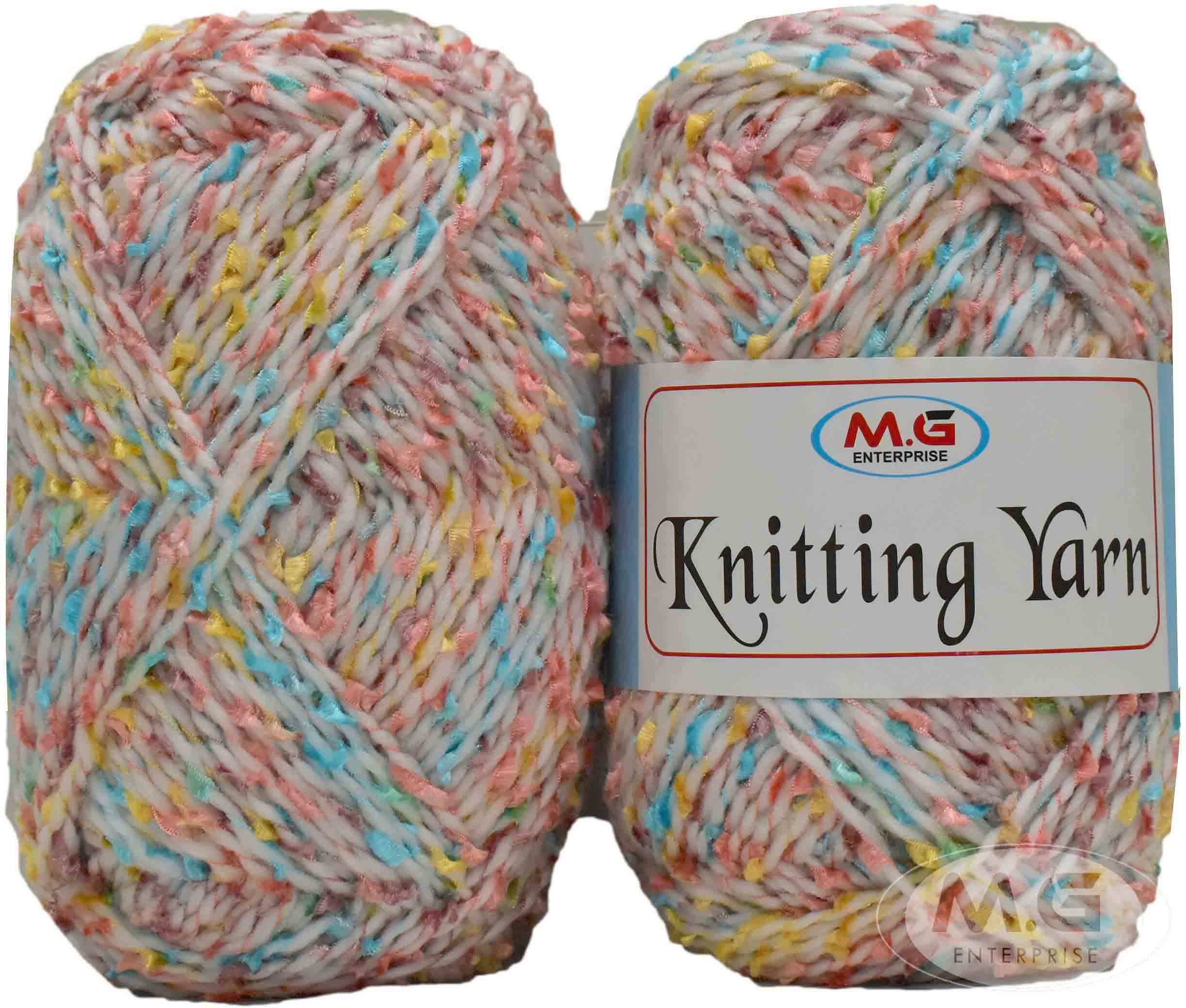     			Yarn Mala Ball  Off White 400 gms Wool Hank Hand knitting wool- Art-ADAE