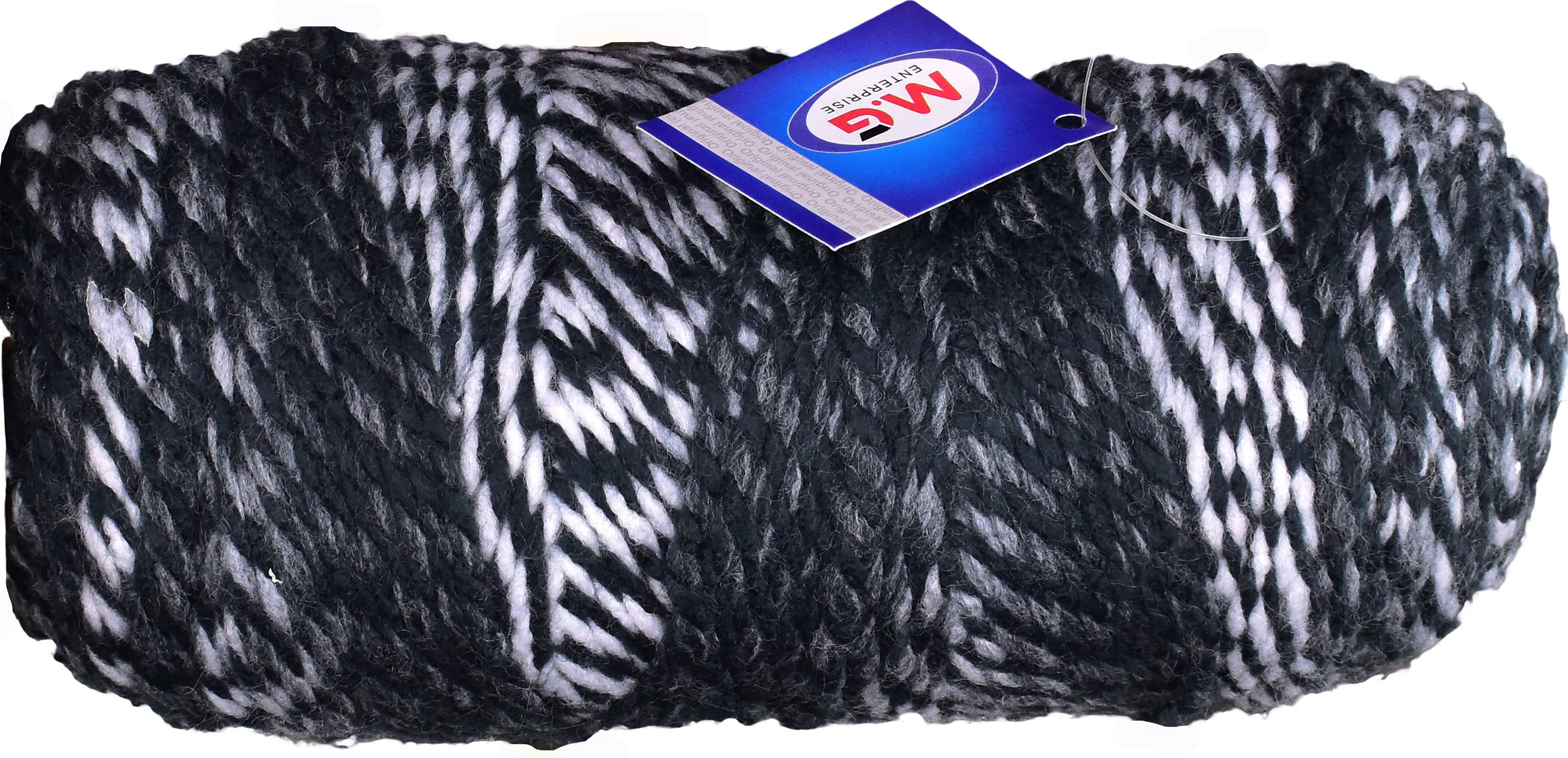     			Zebra Black (150 gm)  Wool Ball Hand knitting wool / Art Craft soft fingering crochet hook yarn, needle knitting yarn thread dye F GD