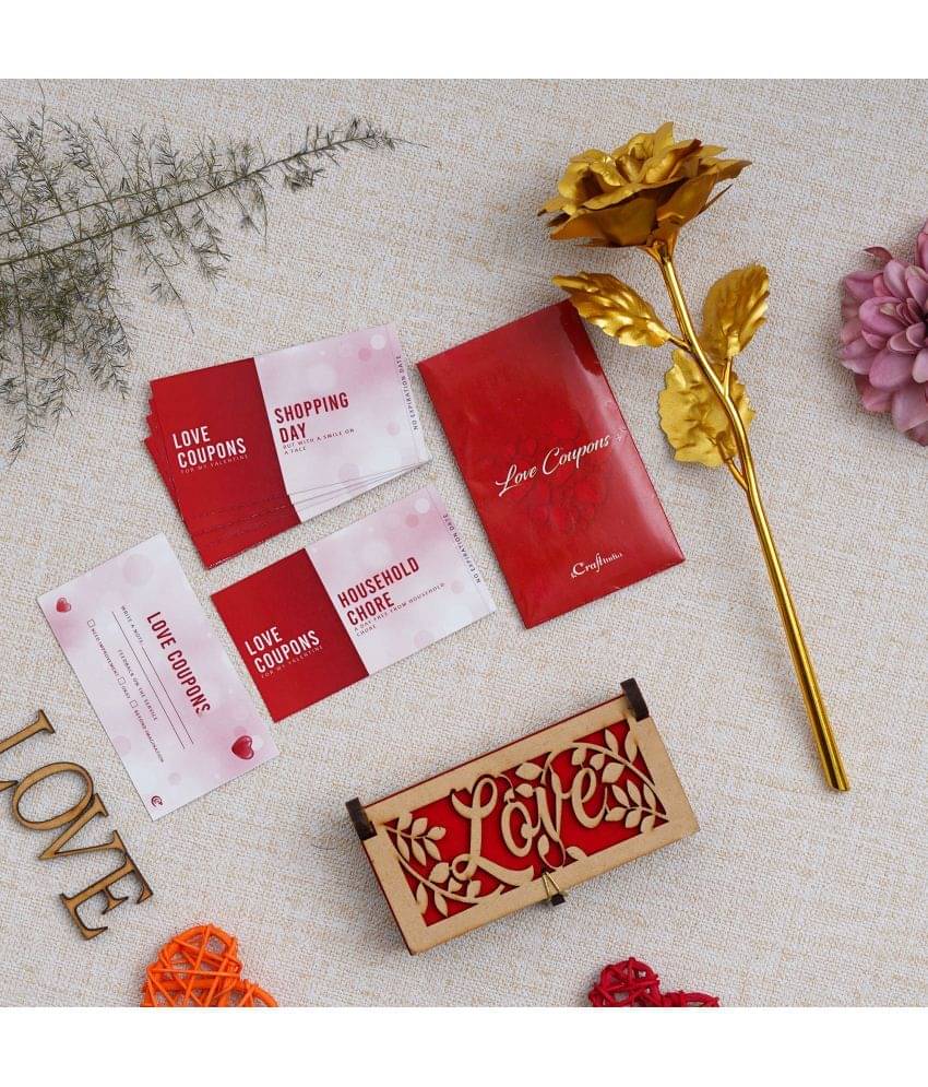     			eCraftIndia Red Paper Valentine Hamper