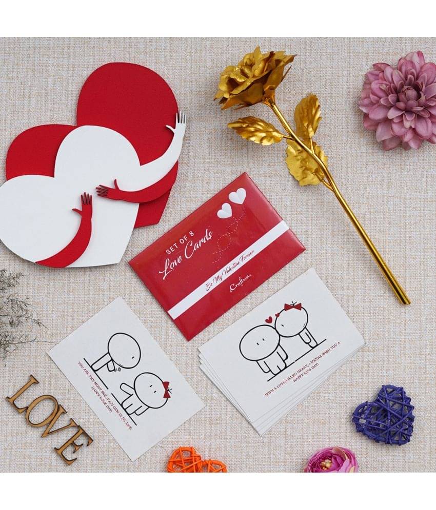    			eCraftIndia Red Paper Valentine Hamper