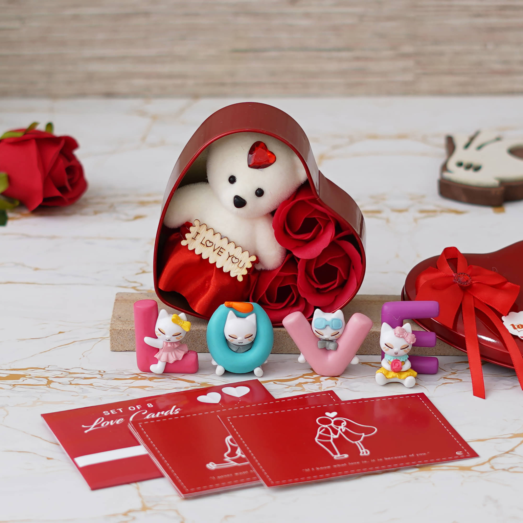     			eCraftIndia Red Paper Valentine Hamper
