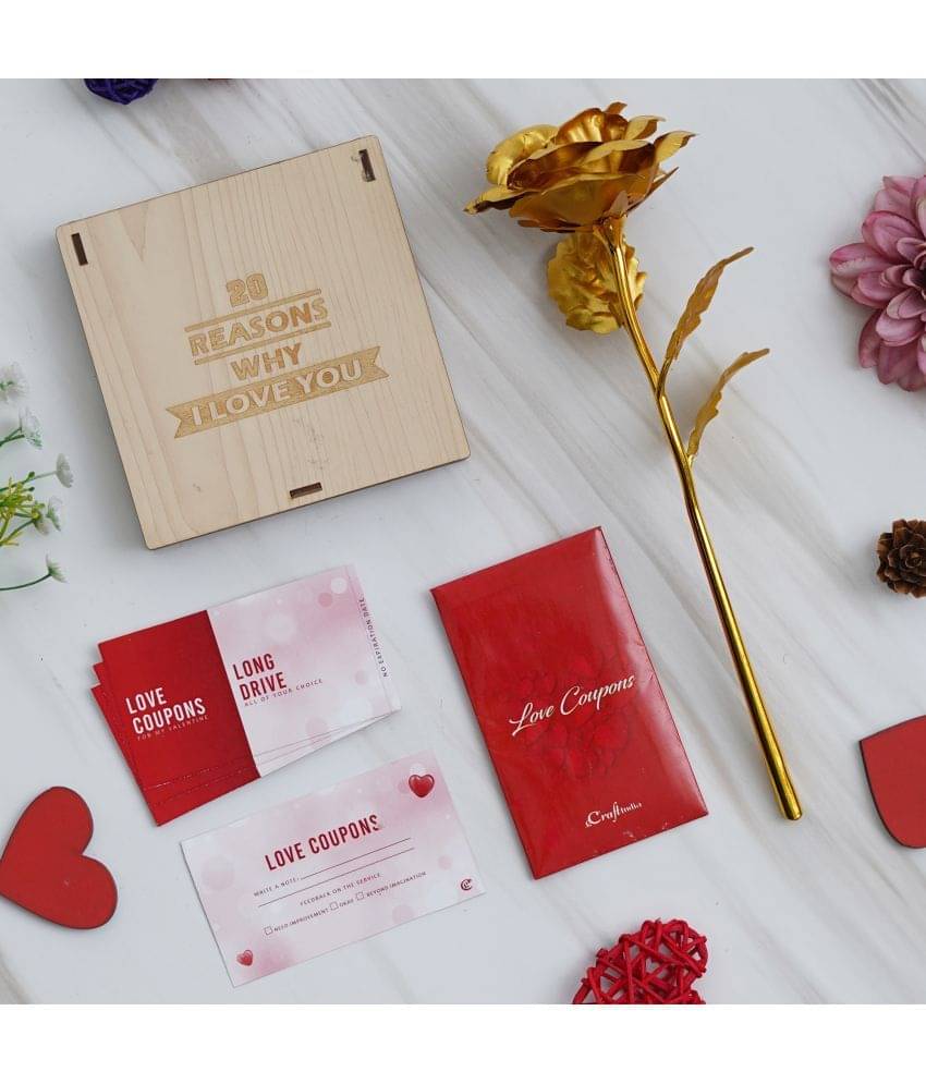     			eCraftIndia Red Paper Valentine Hamper