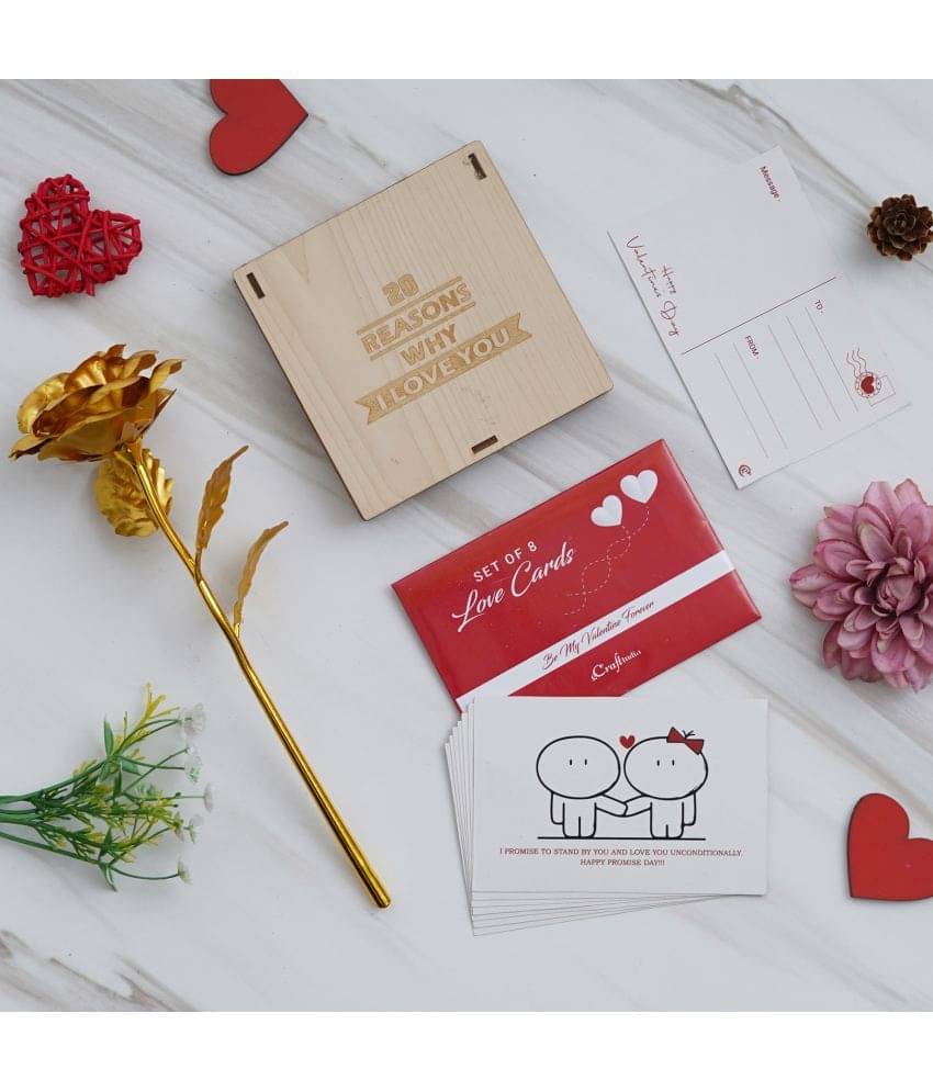     			eCraftIndia Red Paper Valentine Hamper