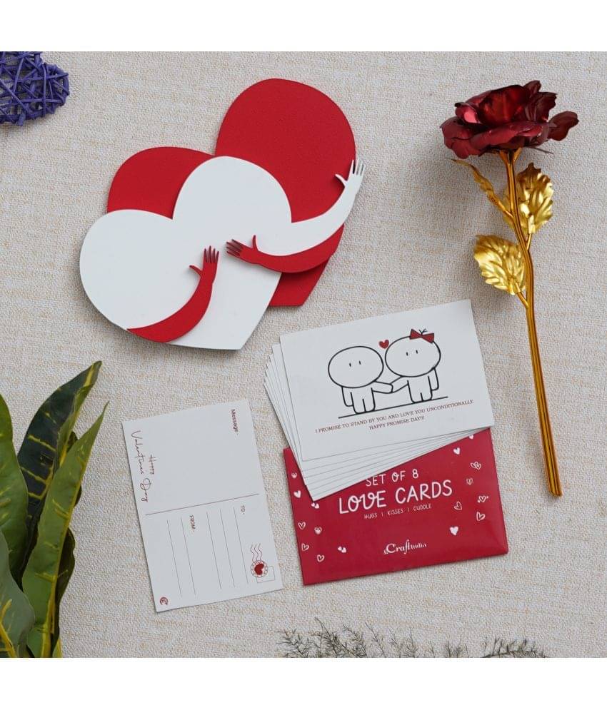     			eCraftIndia Red Paper Valentine Hamper