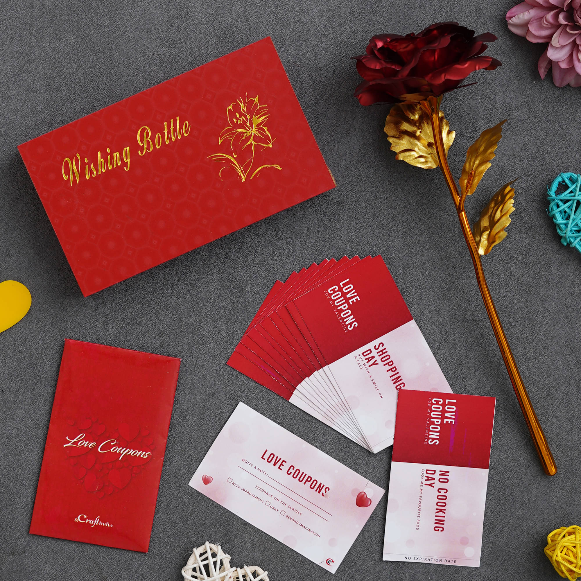     			eCraftIndia Red Paper Valentine Hamper