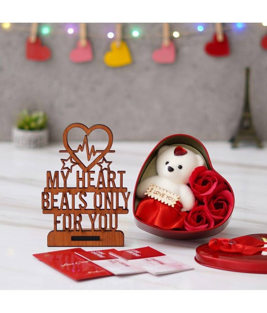    			eCraftIndia Red Paper Valentine Hamper