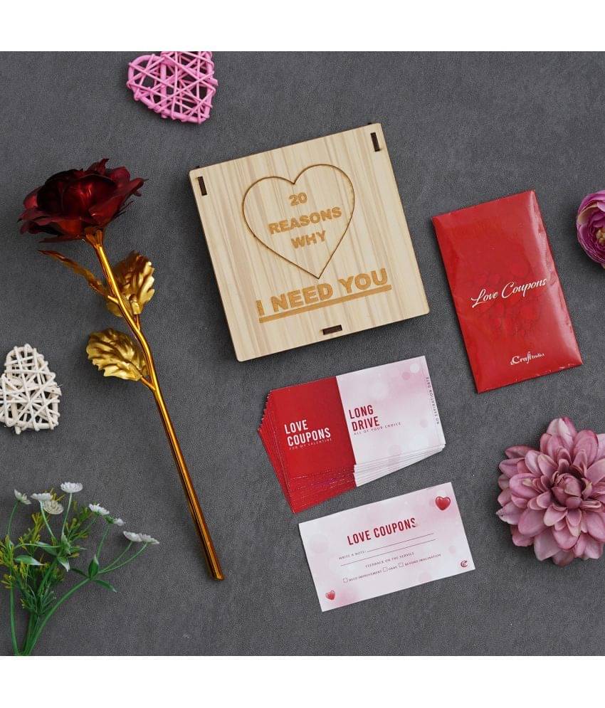     			eCraftIndia Red Paper Valentine Hamper