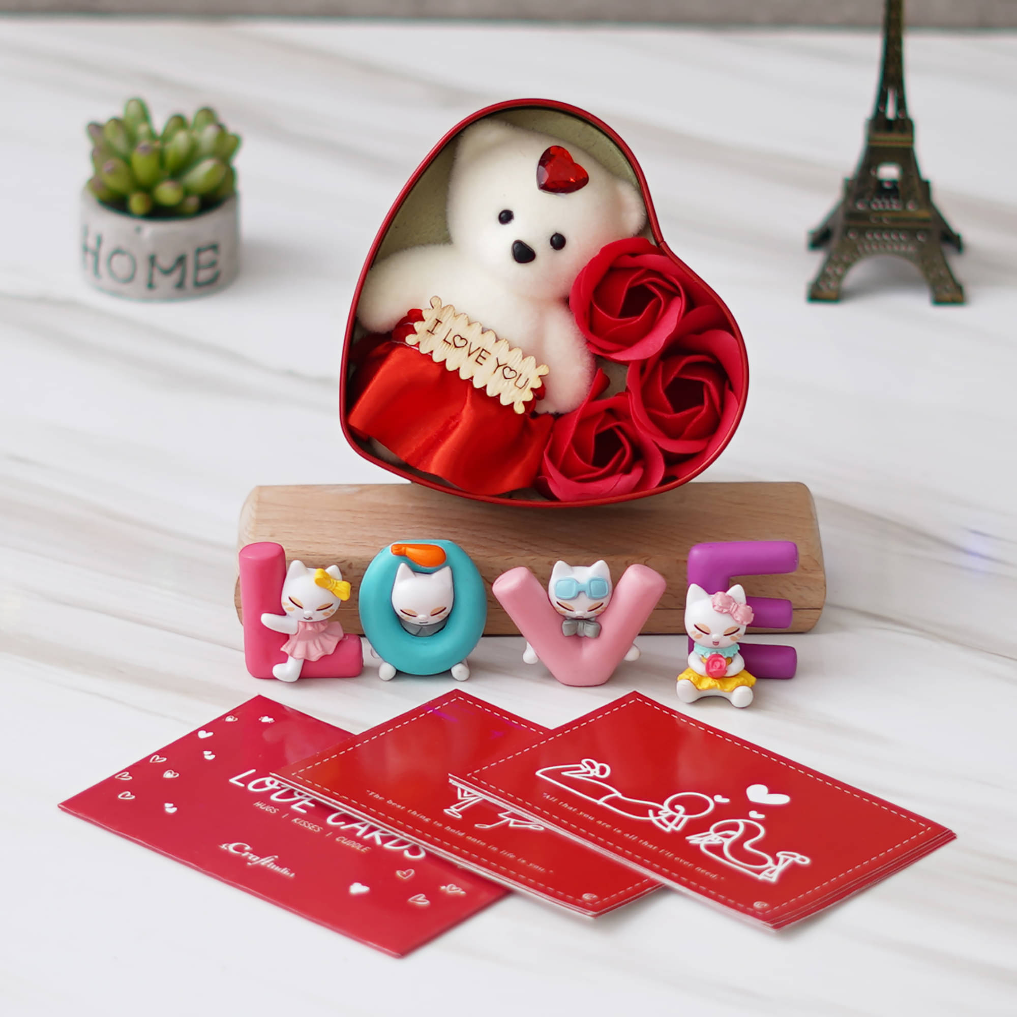     			eCraftIndia Red Paper Valentine Hamper