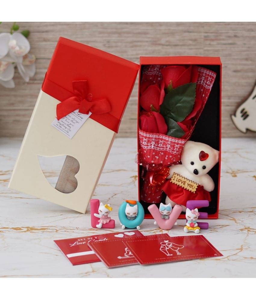     			eCraftIndia Red Paper Valentine Hamper