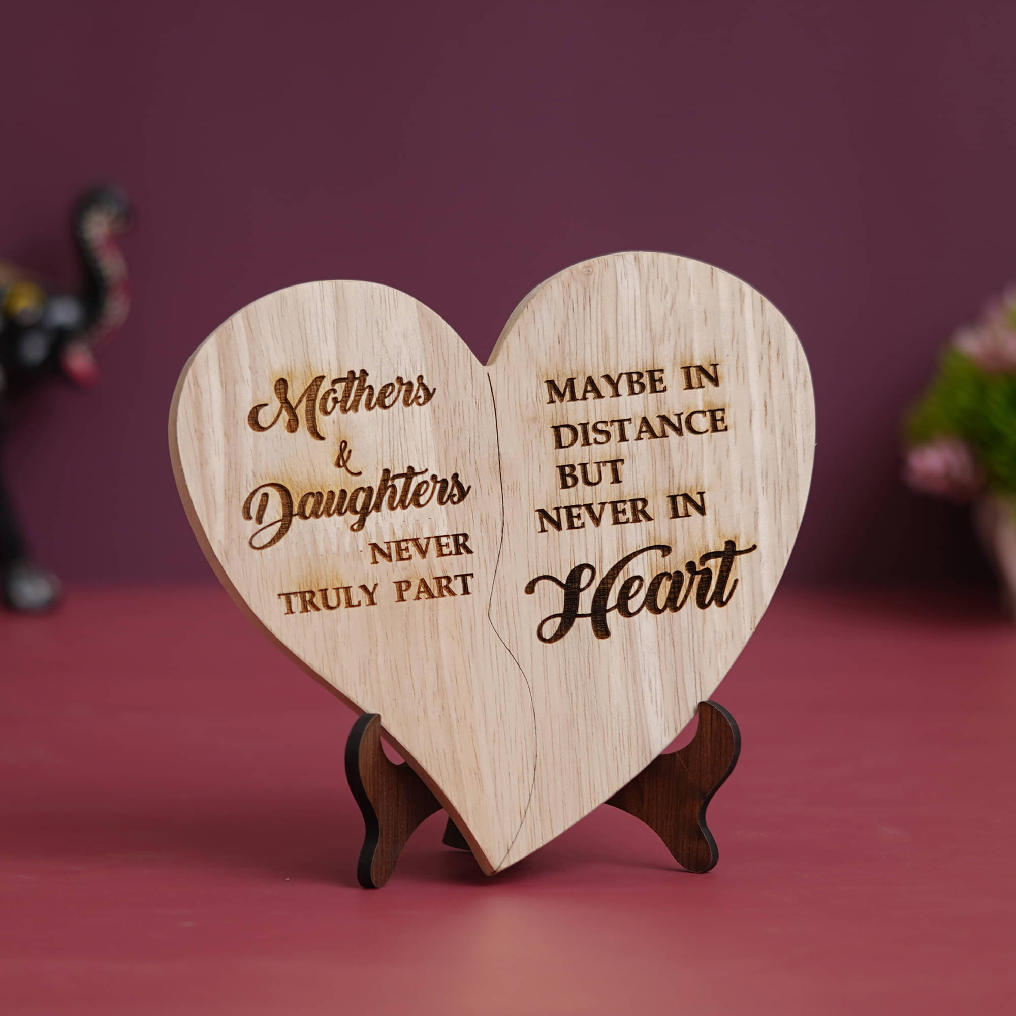     			eCraftIndia Red Message Bottle Wooden Box Set