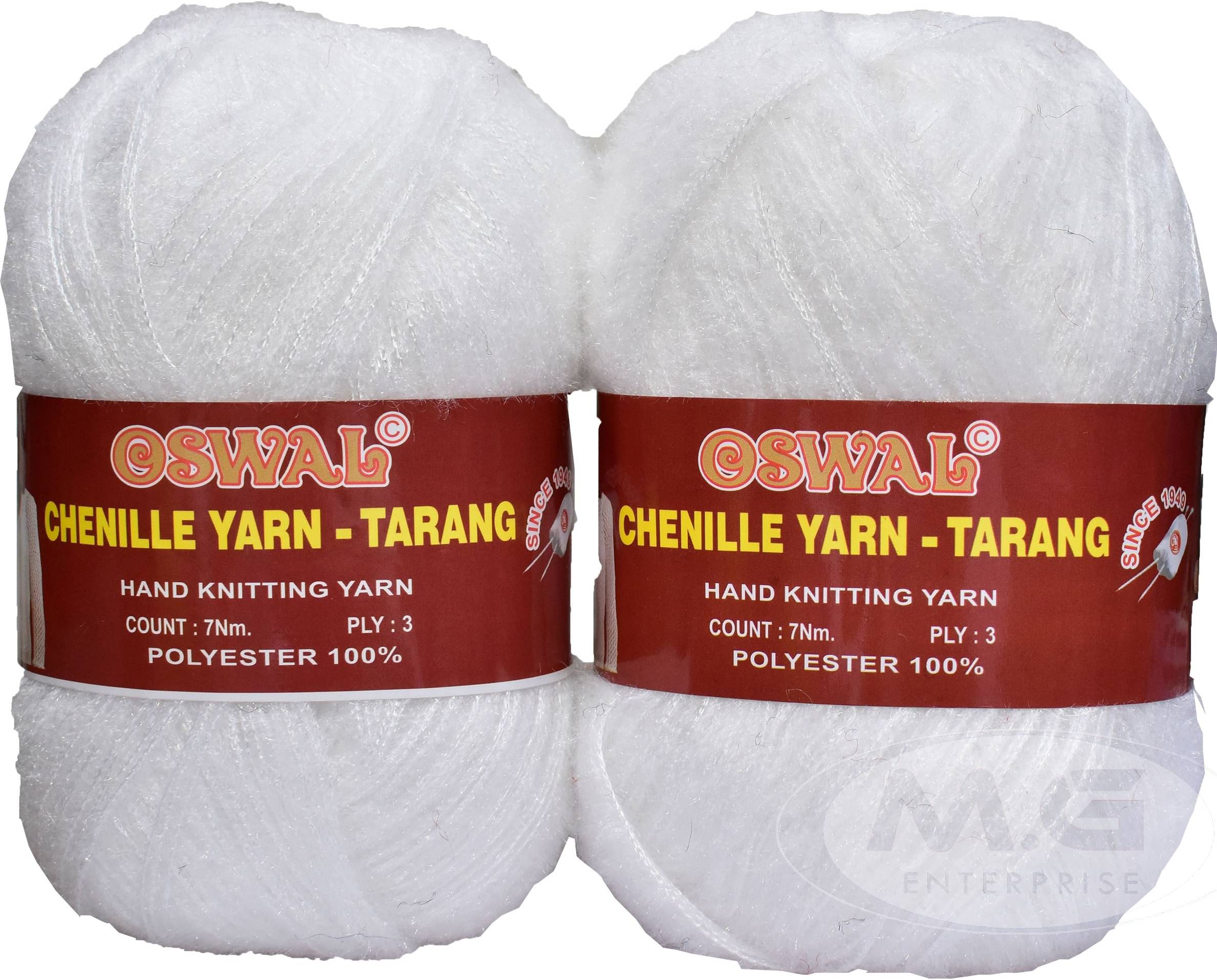     			osl Tarang White (200 gm)  Wool Ball 100 gm each 200 gm total Hand knitting wool / Art Craft soft fingering crochet hook yarn, needle knitting yarn thread dyed