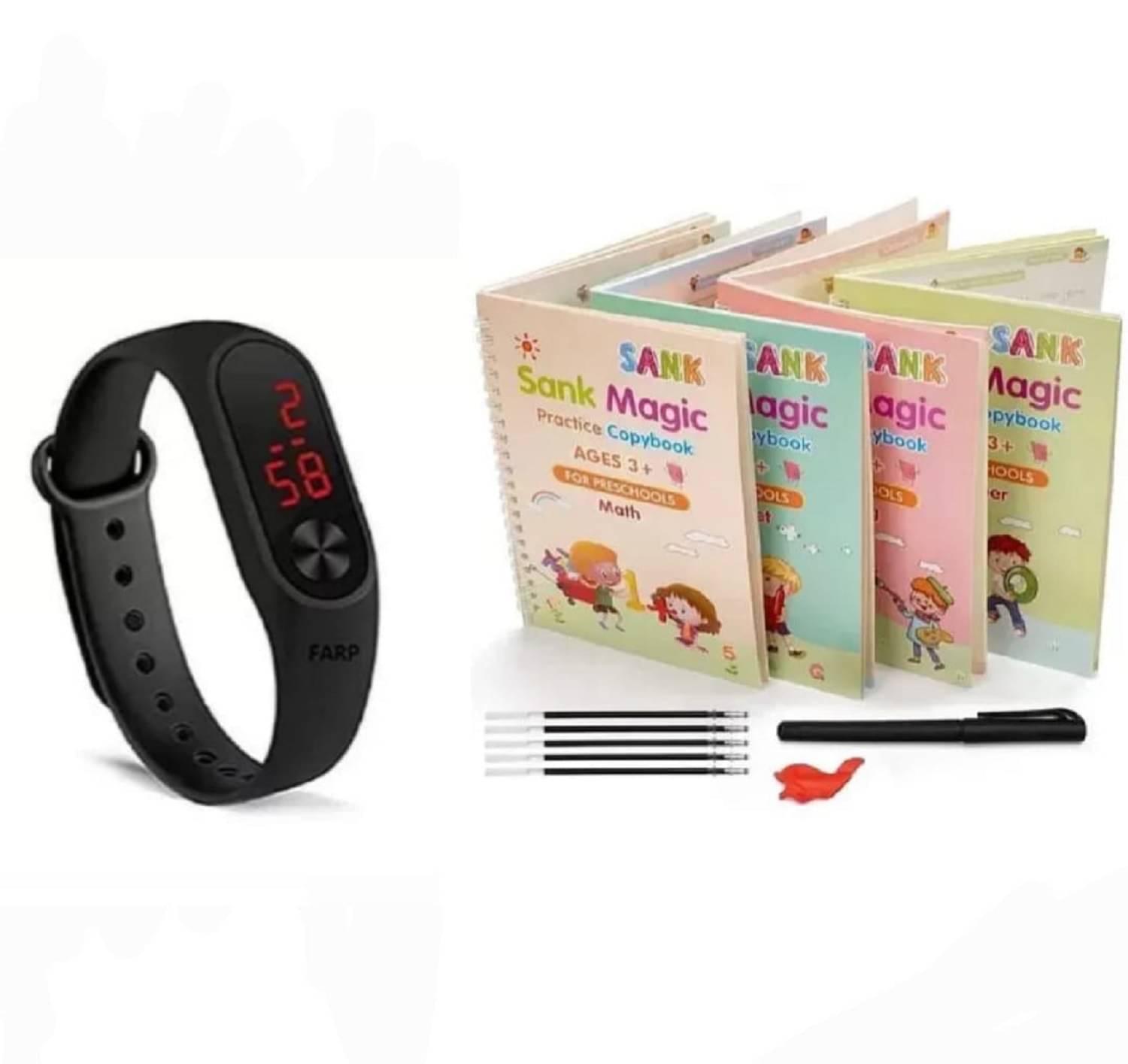     			Bentag Magic Practice Copybook and LCD Band