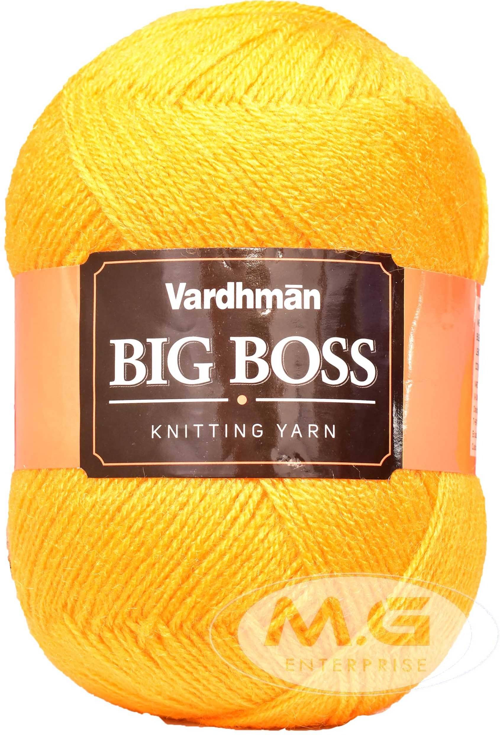 Bigboss Yellow (200 gm) Wool Ball Hand knitting wool / Art Craft soft fingering crochet hook yarn, needle knitting yarn thread dyed-V     			Bigboss Yellow (200 gm) Wool Ball Hand knitting wool / Art Craft soft fingering crochet hook yarn, needle knitting yarn thread dyed-V