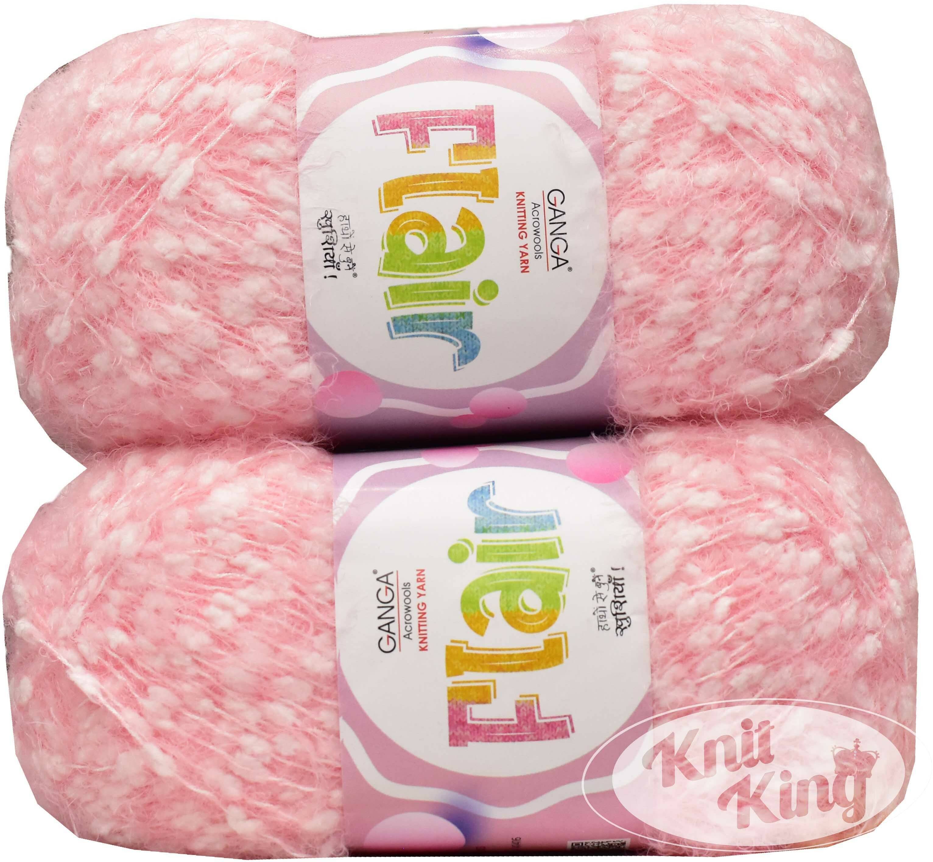 GAN GA Flair Pink 200 gms Wool Ball Hand knitting wool -D Art-AEFD GAN GA Flair Pink 200 gms Wool Ball Hand knitting wool -D Art-AEFD