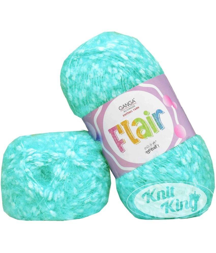     			GAN GA Flair  Sea Green 200 gms Wool Ball Hand knitting wool -G Art-AEFG
