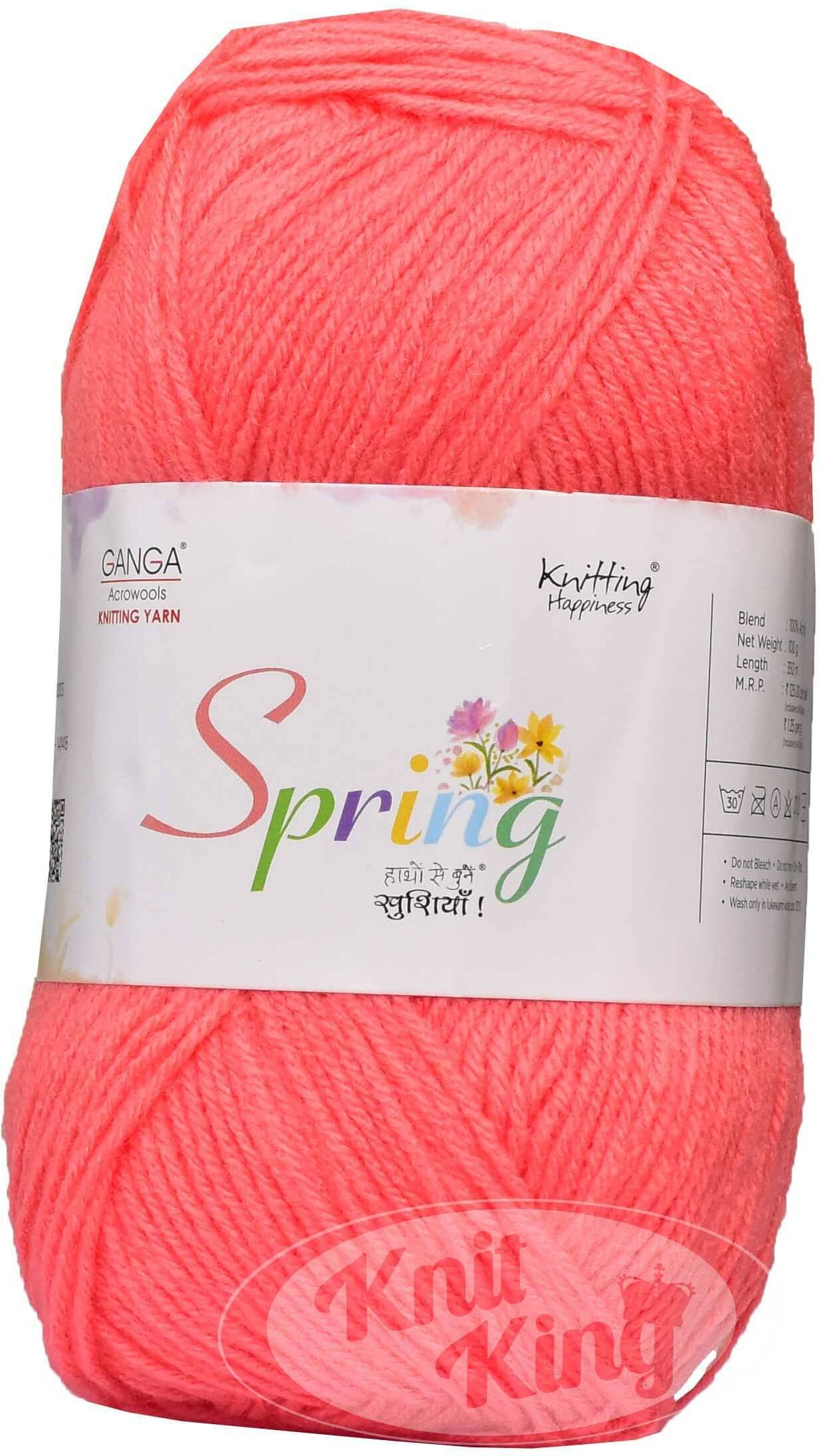 GAN GA pring Peach 400 gm Wool Ball Hand knitting wool -J Art-AEGH GAN GA pring Peach 400 gm Wool Ball Hand knitting wool -J Art-AEGH