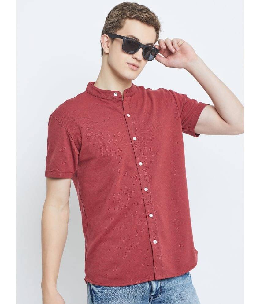 GET GOLF Cotton Blend Regular Fit Solids Half Sleeves Men's Casual Shirt - Red ( Pack of 1 ) GET GOLF Cotton Blend Regular Fit Solids Half Sleeves Men's Casual Shirt - Red ( Pack of 1 )