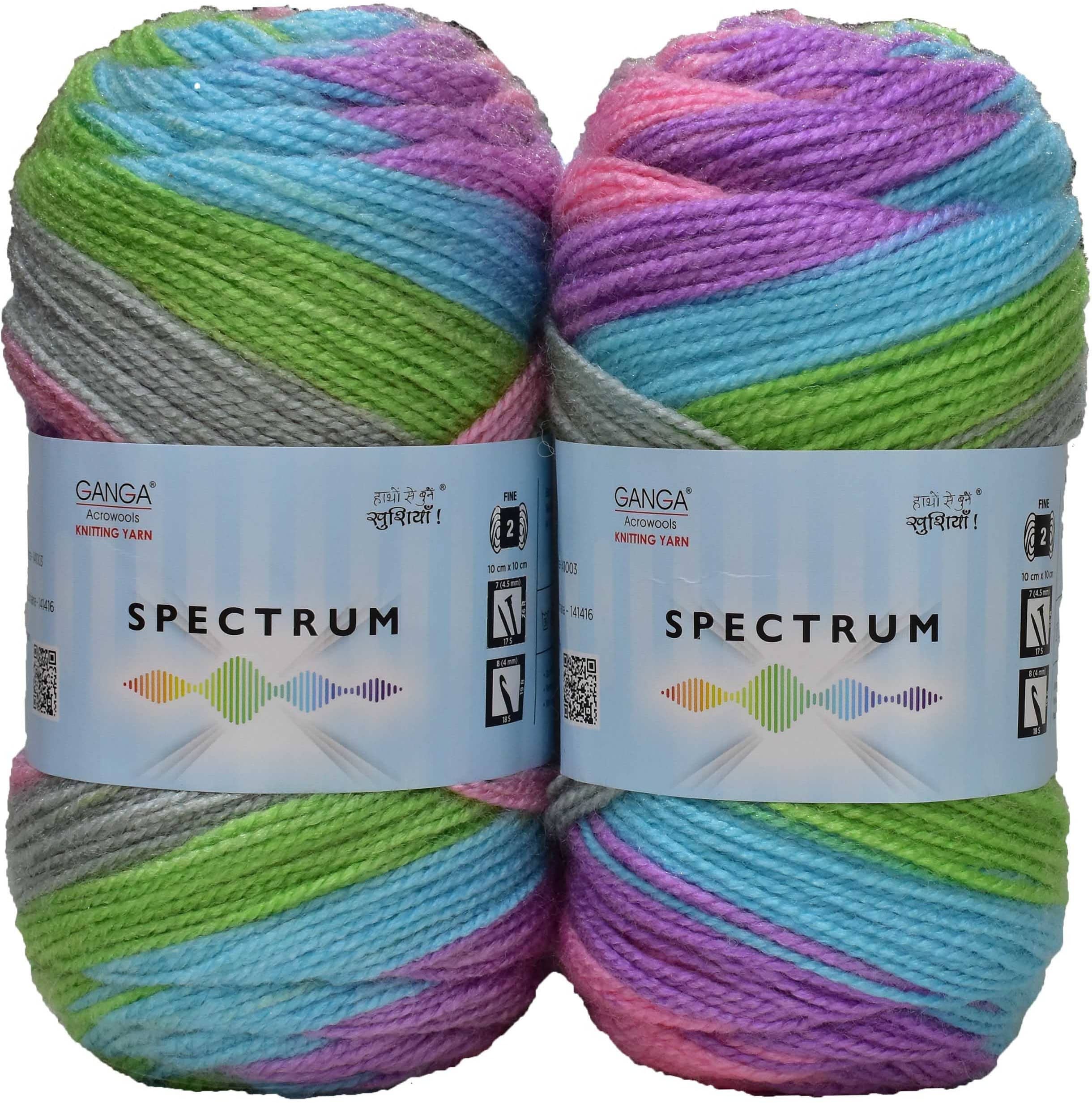 Ganga Spectrum K_K Pearl Green (300 gm)  wool ART-AACE