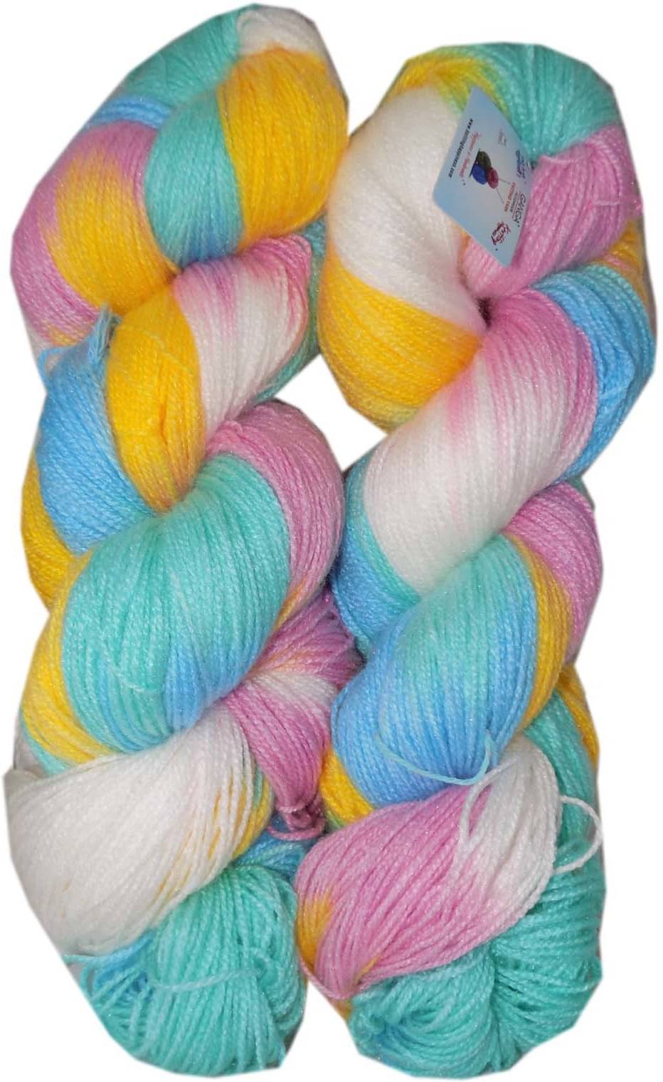 Glowing Star knitting yarn (Multi Yellow White) (200gms) Glowing Star knitting yarn (Multi Yellow White) (200gms)