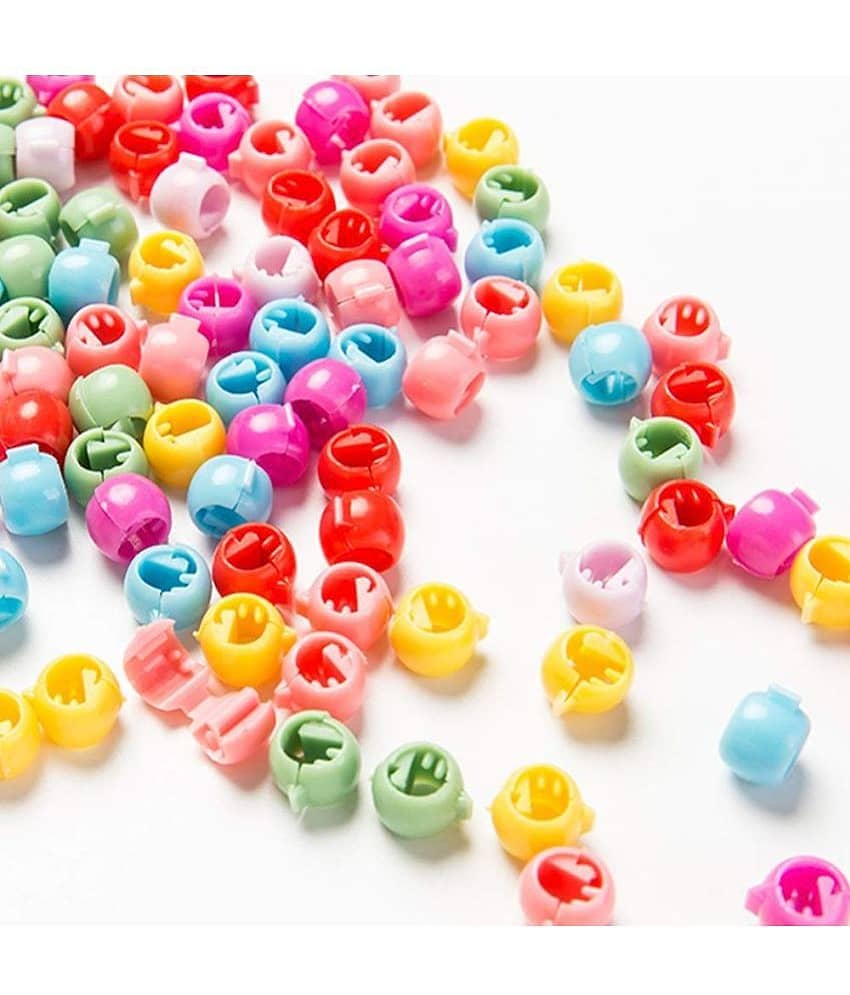 Hair Accessories Small Hair Claw Beads Clips, Candy Color Plastic Hair Clips for Girls & Women - Multicolor | Pack of 50 Pieces - Jewellery Sets | Buy online on ZillyBuy